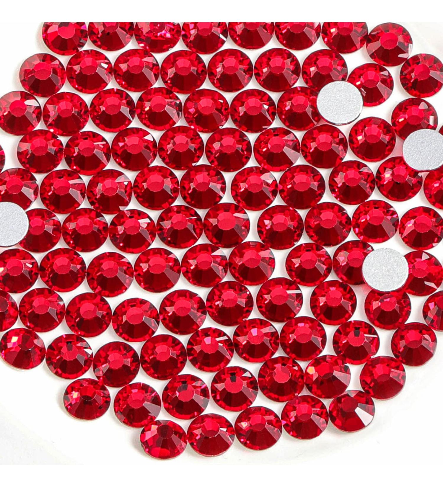 Beadsland 1440 Pieces Flat Back Rhinestones - Red SS16 Nail Crystals for DIY Nail Art 3.8-4.0mm - Buy Online on SooperMarket.com