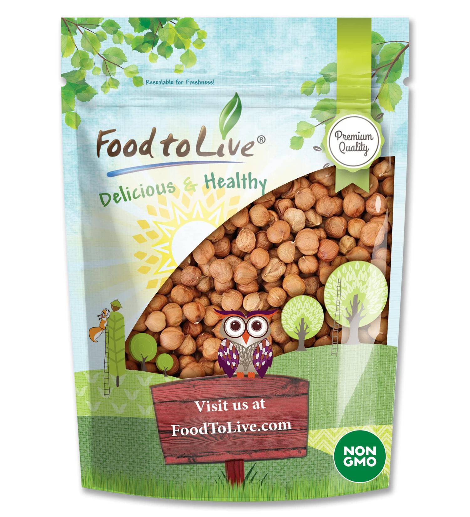 Turkish Hazelnuts 4 lb Non-GMO Filberts | Unsalted & Kosher Whole Nuts | Vegan Snack & Baking Ingredient with Rich Vitamin E - Bulk Pack - Buy Online on SooperMarket.com