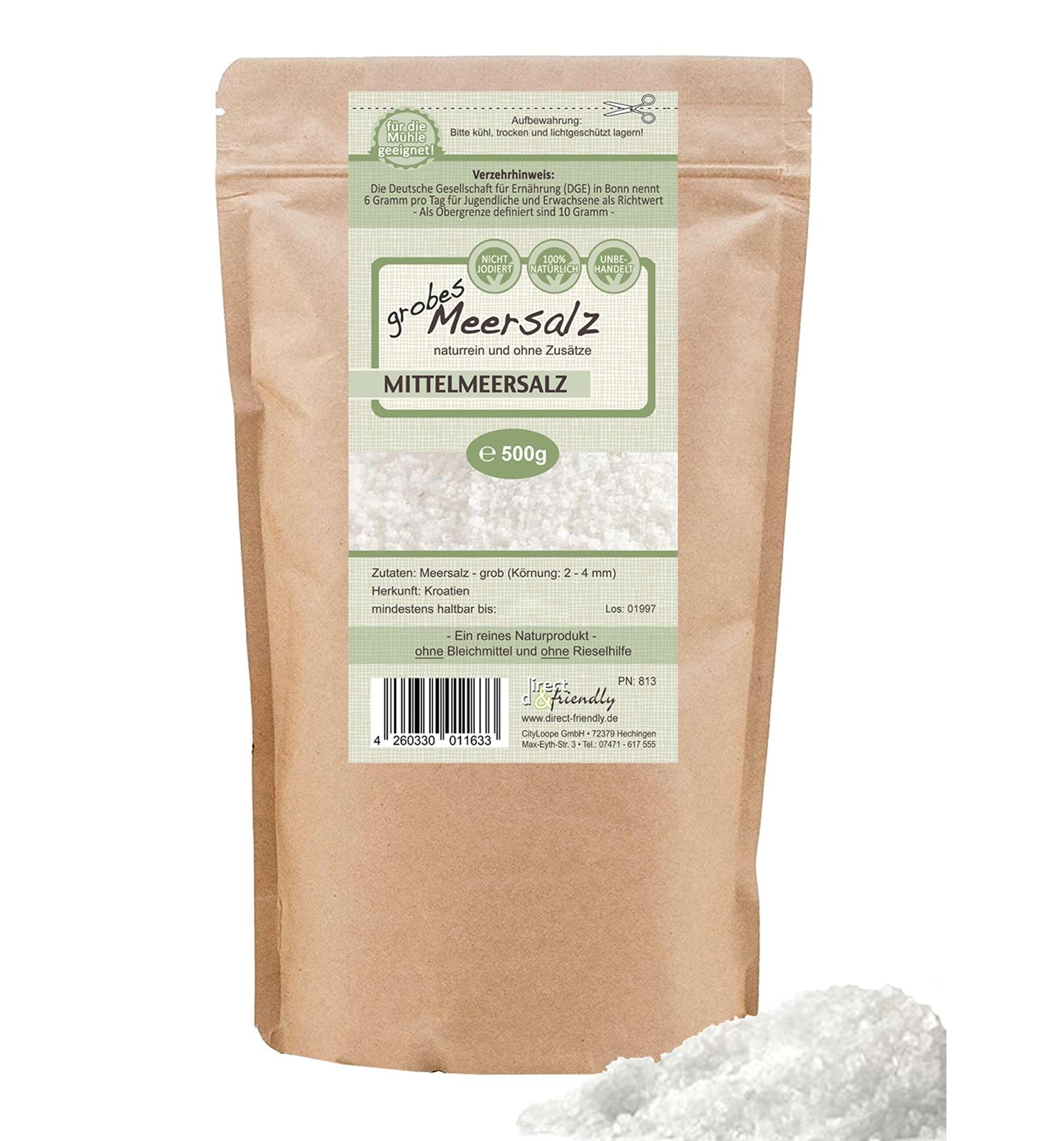 Buy Coarse Sea Salt from Croatia (500g) - Perfect for Salt Mills | Direct & Friendly Shipping Worldwide - Buy Online on SooperMarket.com