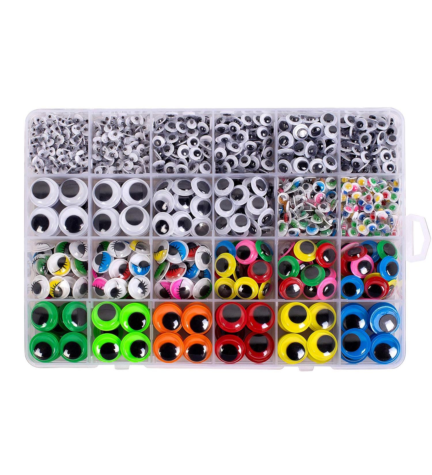 1620pcs Googly Wiggle Eyes Self Adhesive - Multi Colors & Sizes for DIY Crafts | ZZYI - Buy Online on SooperMarket.com