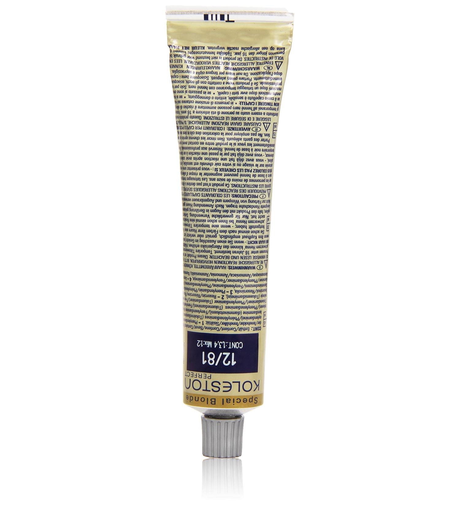 Wella Professionals Koleston 12/81 Pearl-Ash Blonde Hair Color (60 ml) - International Shipping Available - Buy Online on SooperMarket.com