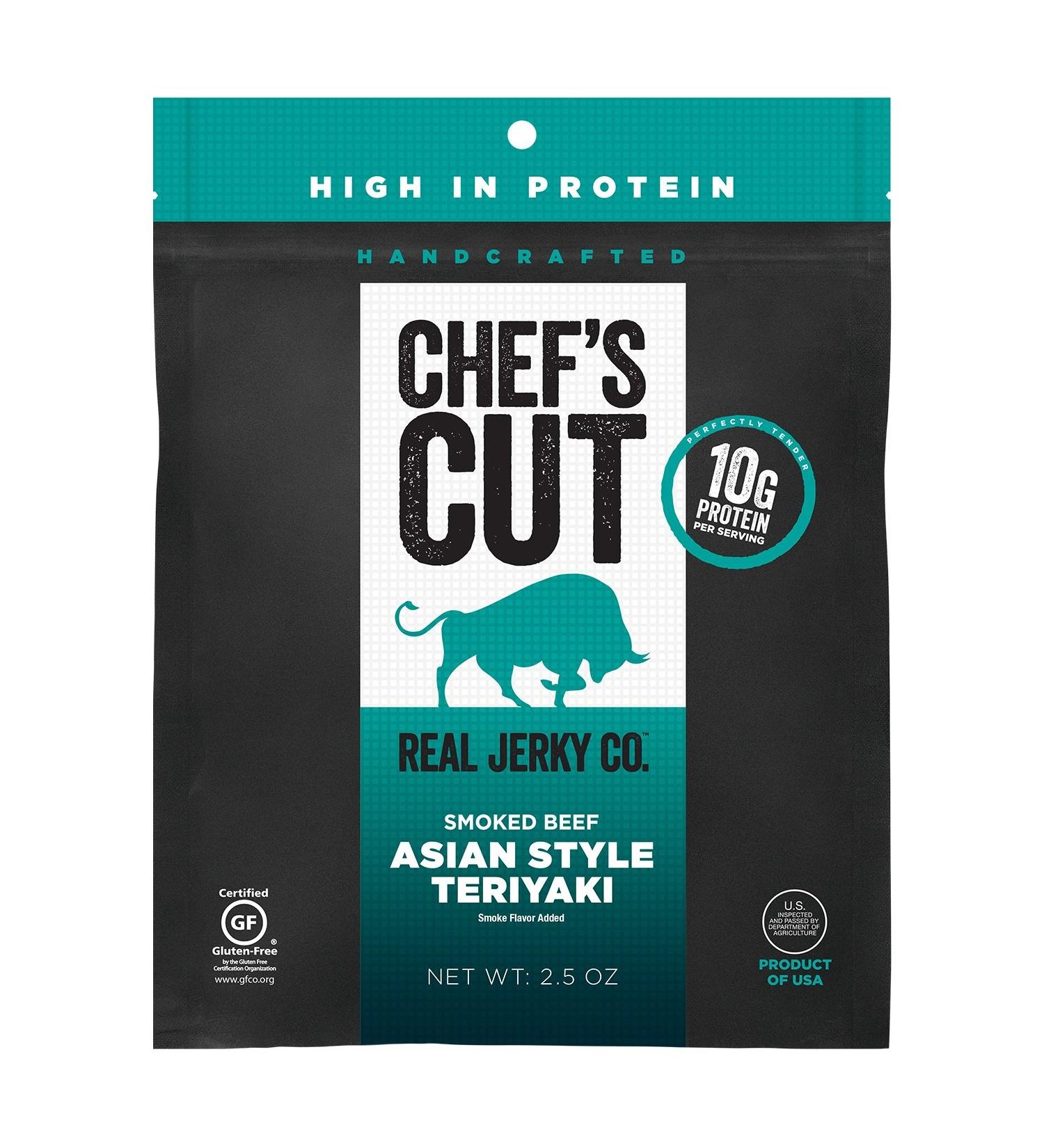 Chef's Cut Tender Steak Jerky - Asian Teriyaki Flavor, 2.5 Ounce - High Protein Snack - Buy Online on SooperMarket.com