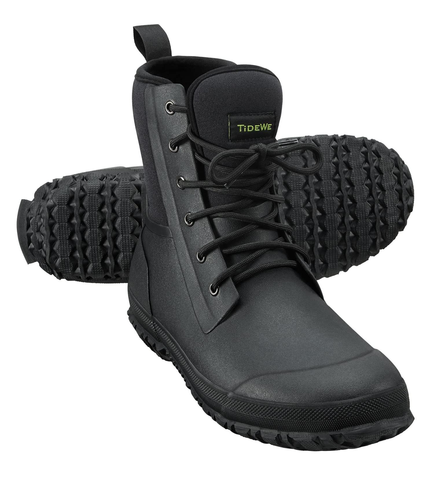 TIDEWE Men's Lace Up Neoprene Waterproof Hunting Boots - Black, Size 12 - Buy Online on SooperMarket.com