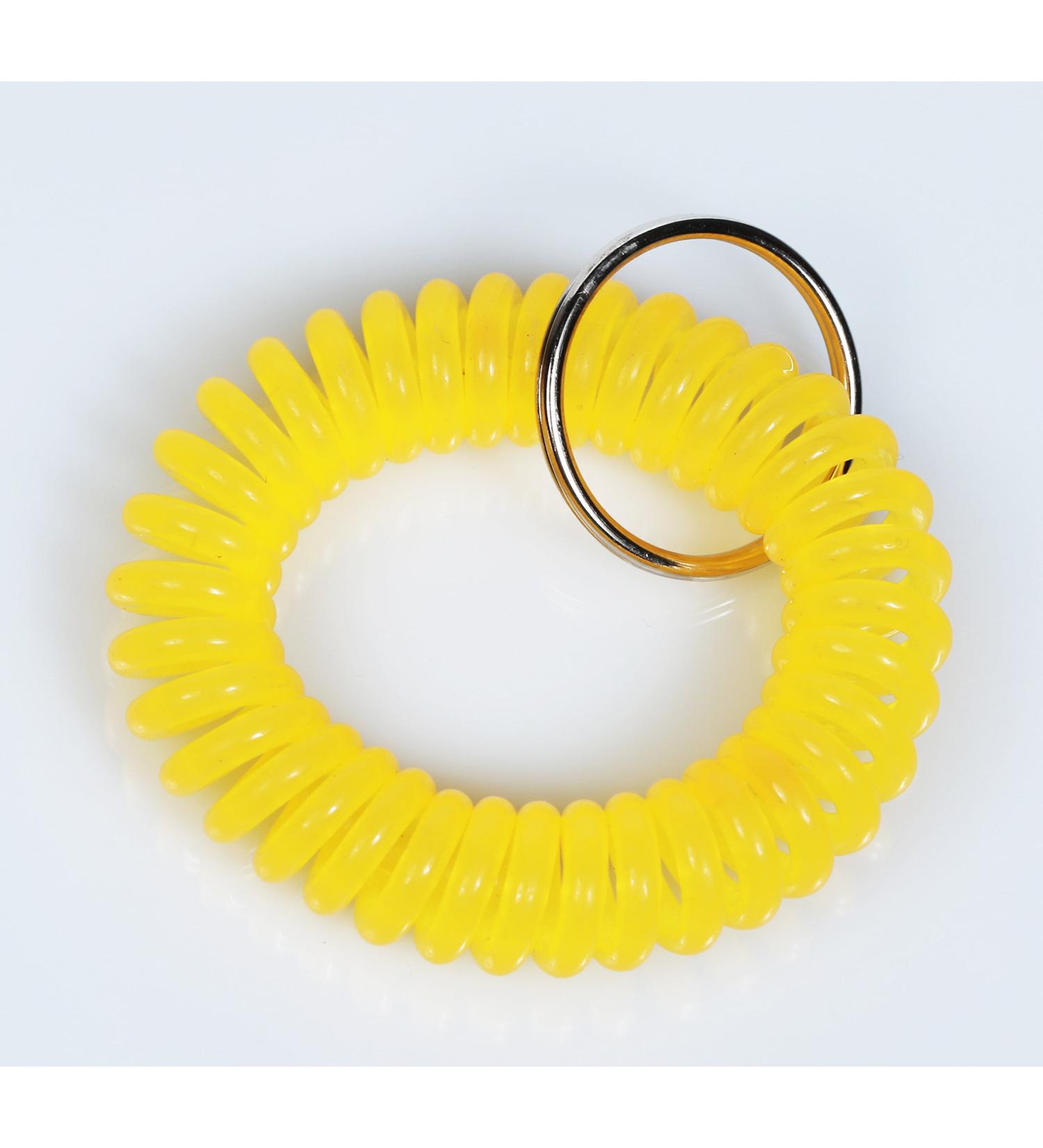 Spiral Bracelet - Rainbow Colors - Wrist Coil (yellow)