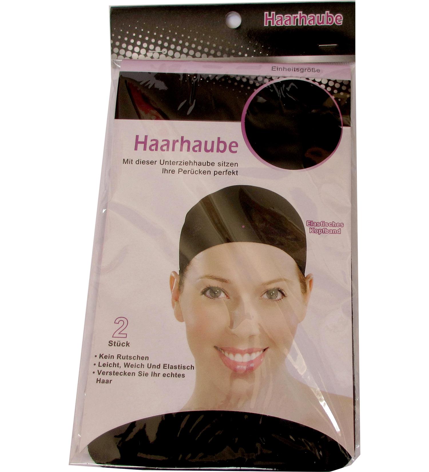 Undercap/Hair cap/Wig cap in black pack of 2
