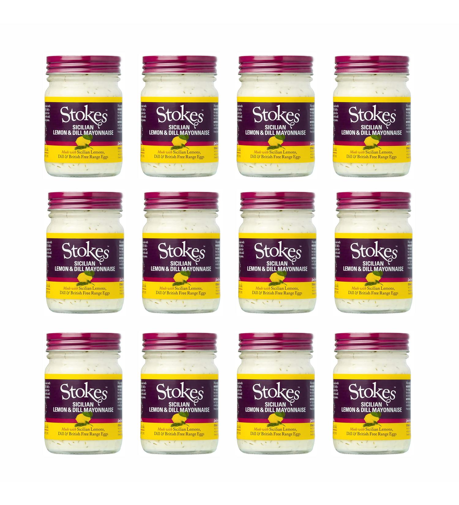 Stokes Sicilian Lemon & Dill Mayonnaise 205g - Pack of 12
