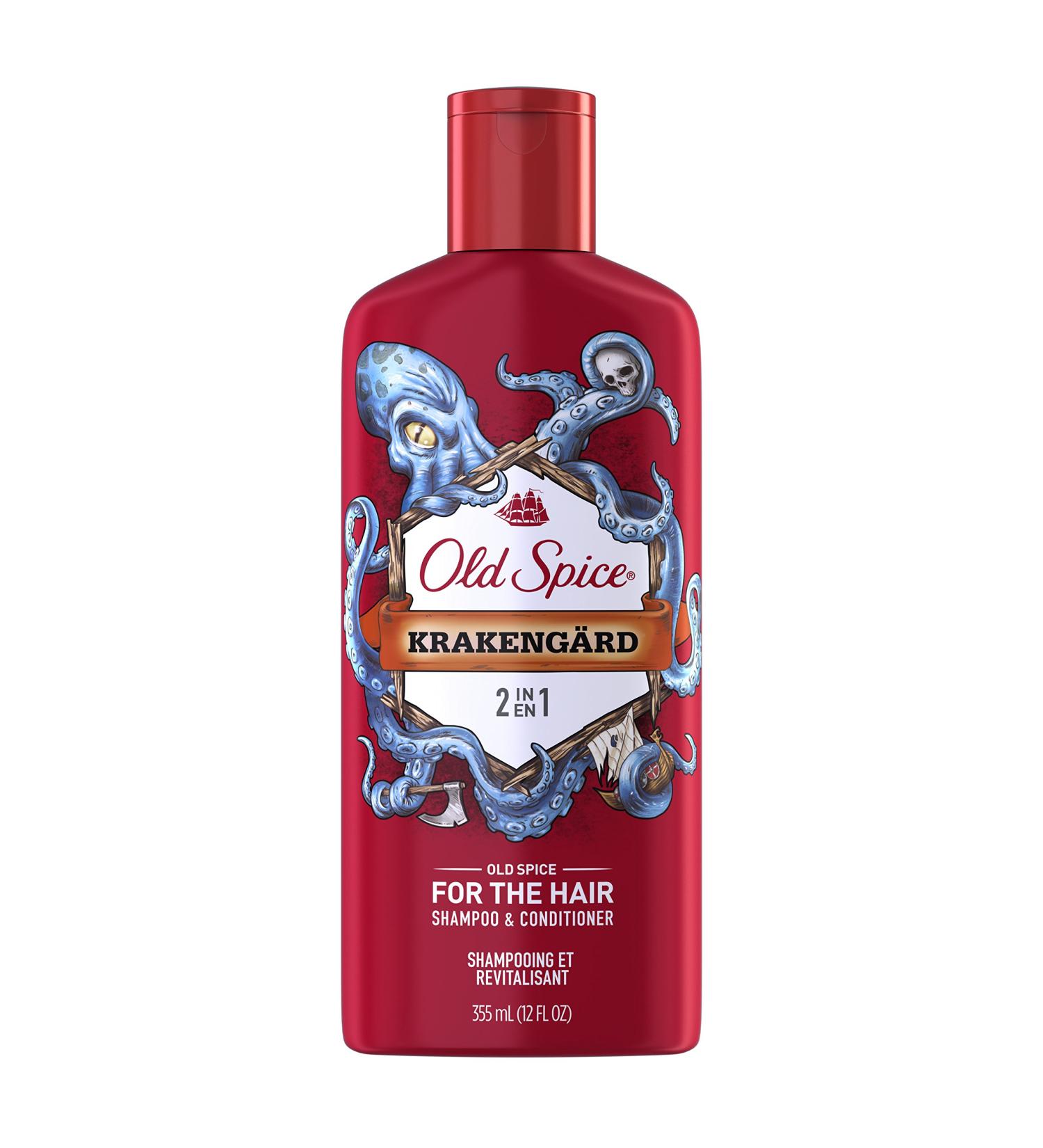 Old Spice Krakengard 2 in 1 Men's Shampoo and Conditioner - 12 Ounce | Best International Shipping - Buy Online on SooperMarket.com