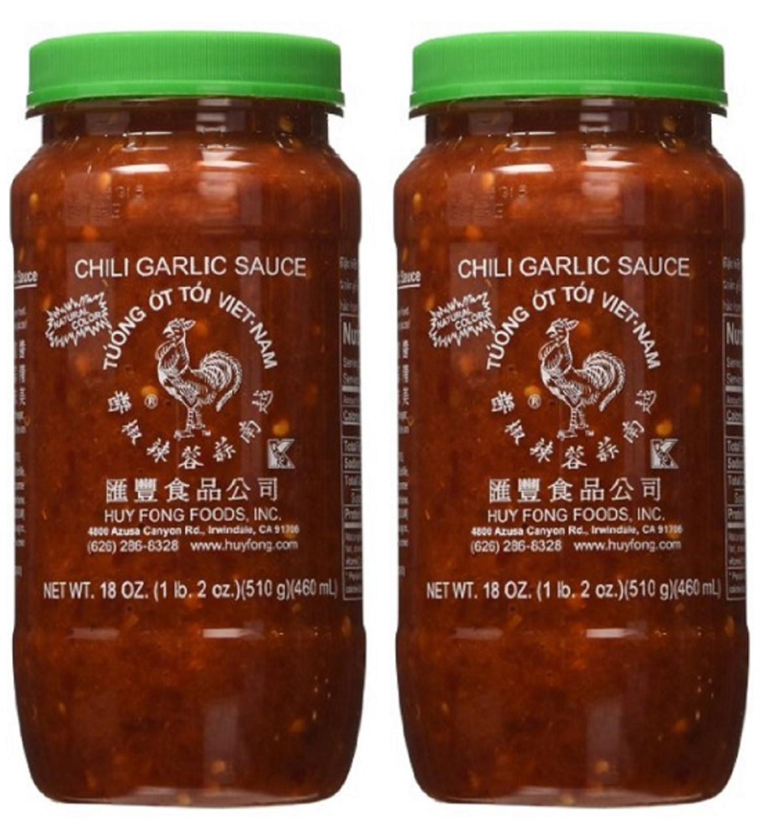 Huy Fong Fresh Chili Garlic Sauce 1.12 lb (Pack of 2) - Spicy Garlic Condiment - Buy Online on SooperMarket.com