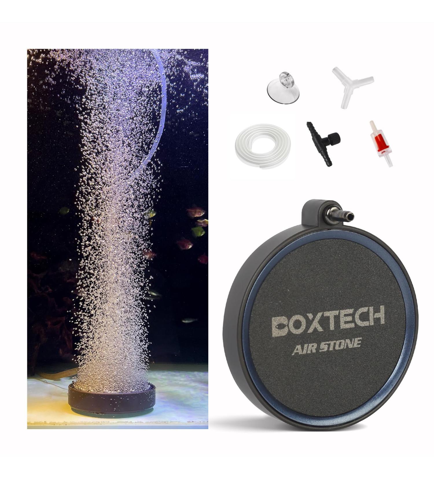 Buy Boxtech Aquarium Air Stone Set - 130mm Diffuser for Enhanced Oxygenation | Sand Plate & Aerator Stone for Fish Tanks - Buy Online on SooperMarket.com