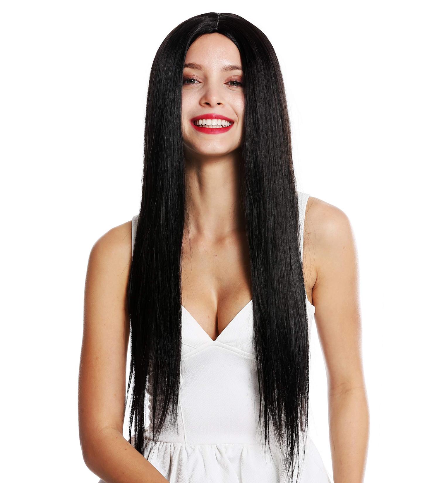 WIG ME UP K9293L-2 Long Straight Black-Brown Ladies Wig | Stylish Middle Parting Wig for All Occasions - Buy Online on SooperMarket.com