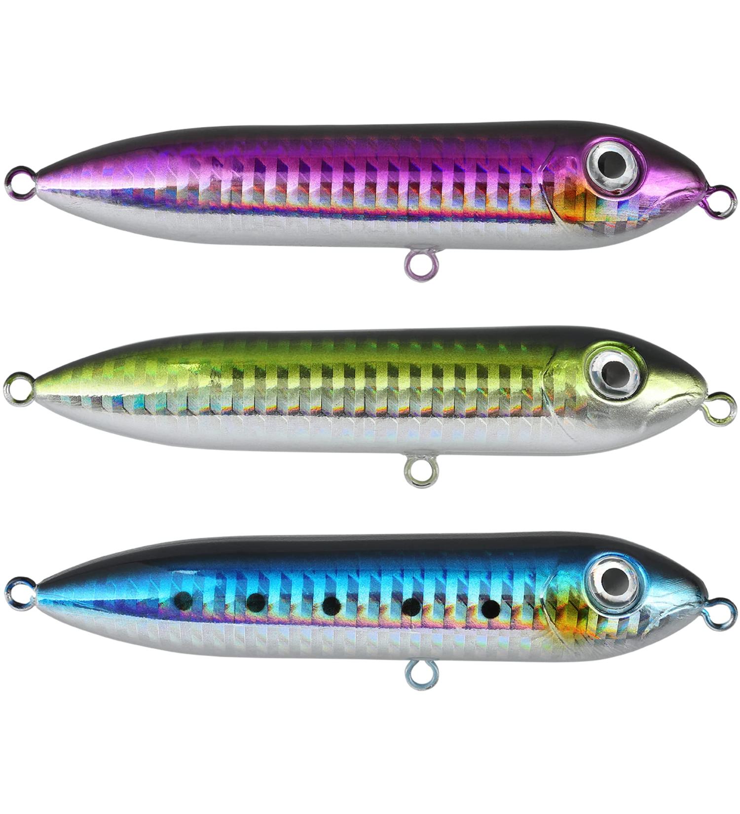 Catfish Rattling Line Float Lure 4 inch (3-Pack) - Demon Dragon Style Peg for Santee Rig Fishing - Green Sunfish Blue Crappie Purple Shiner - Buy Online on SooperMarket.com
