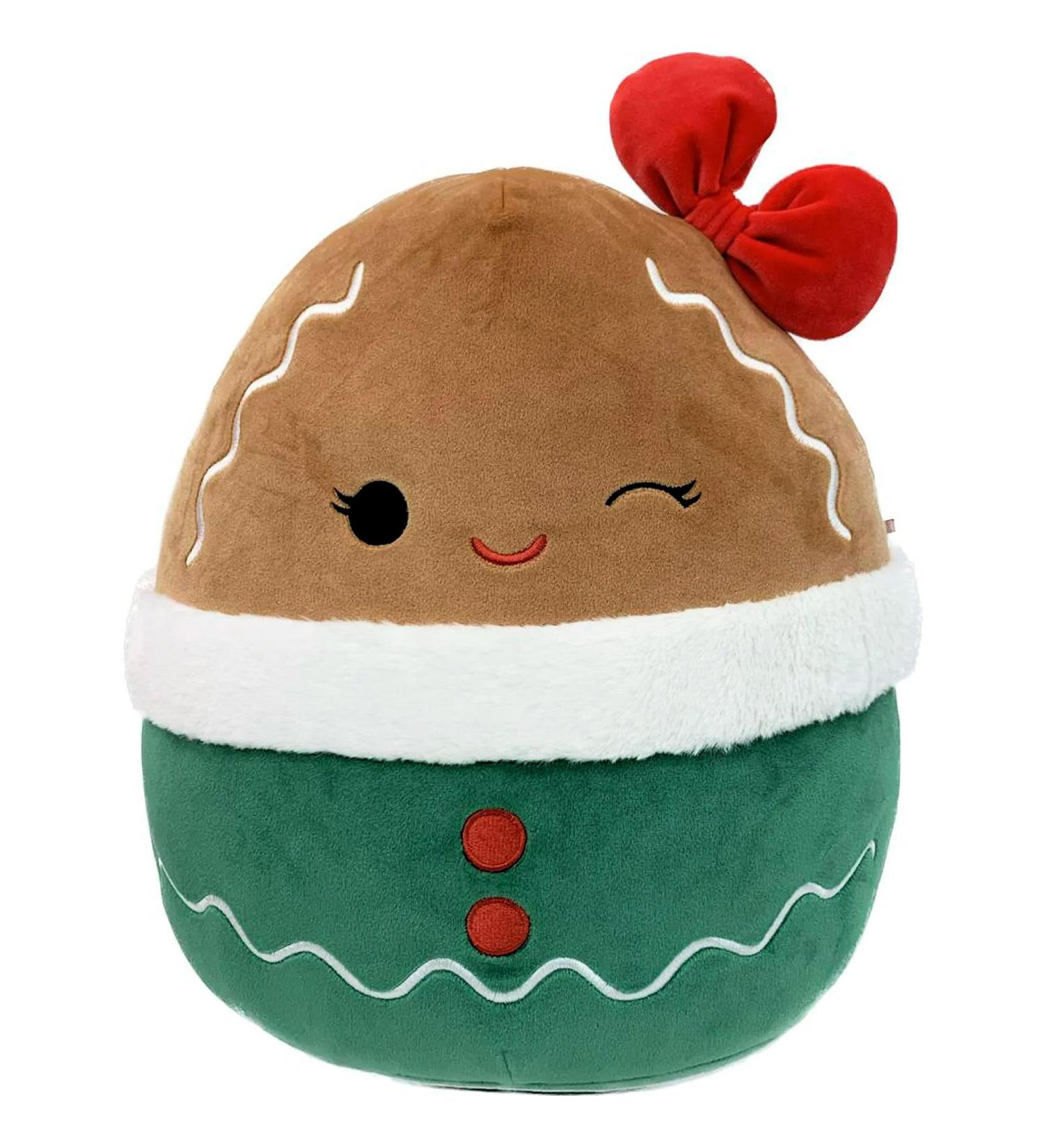 Squishmallows 12" Gina The Gingerbread with Bow