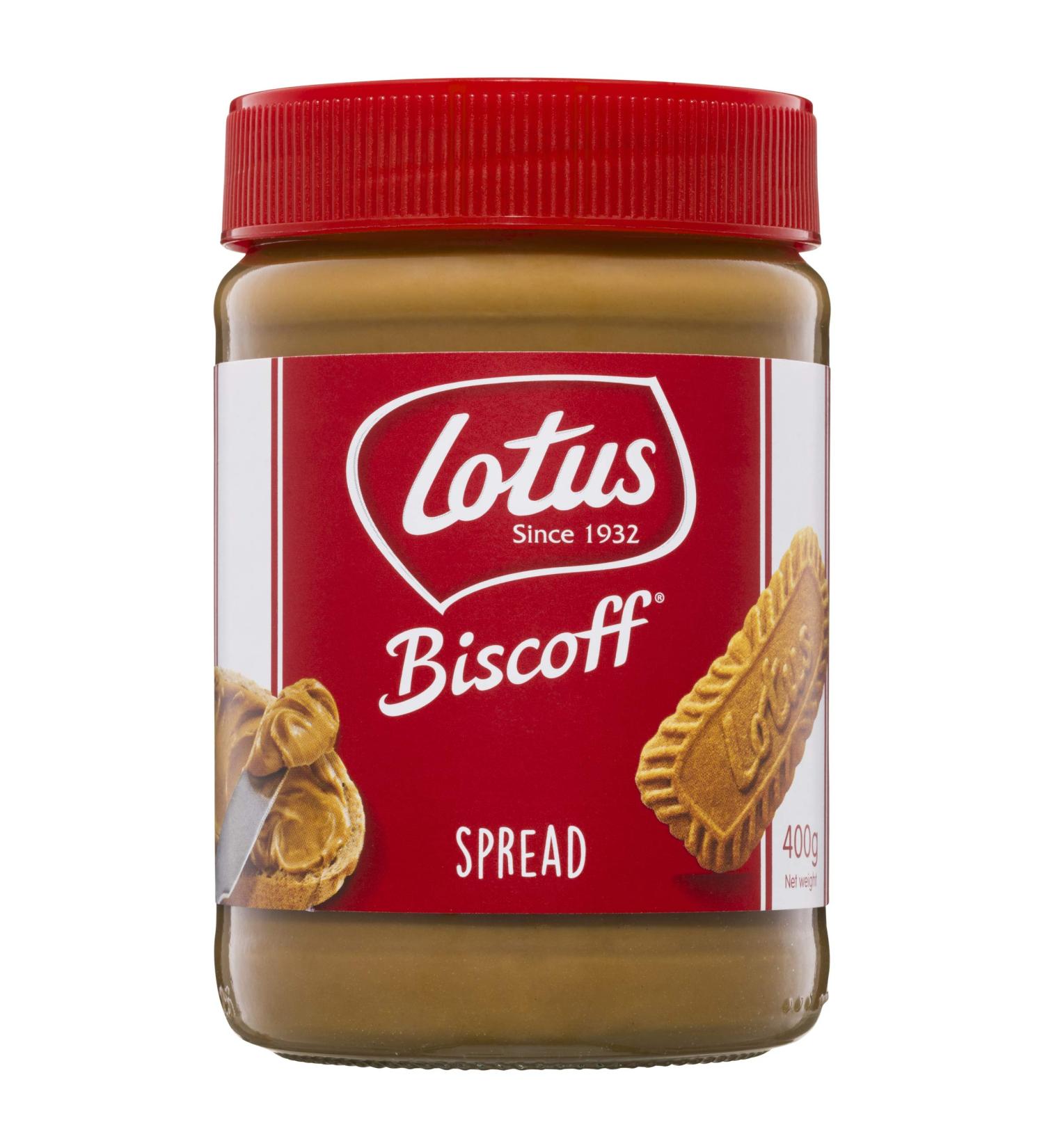 Lotus Biscoff Smooth Caramelised Biscuit Spread - 400g (14.1 Ounce) | Authentic Taste | Pack of 1 - Buy Online on SooperMarket.com