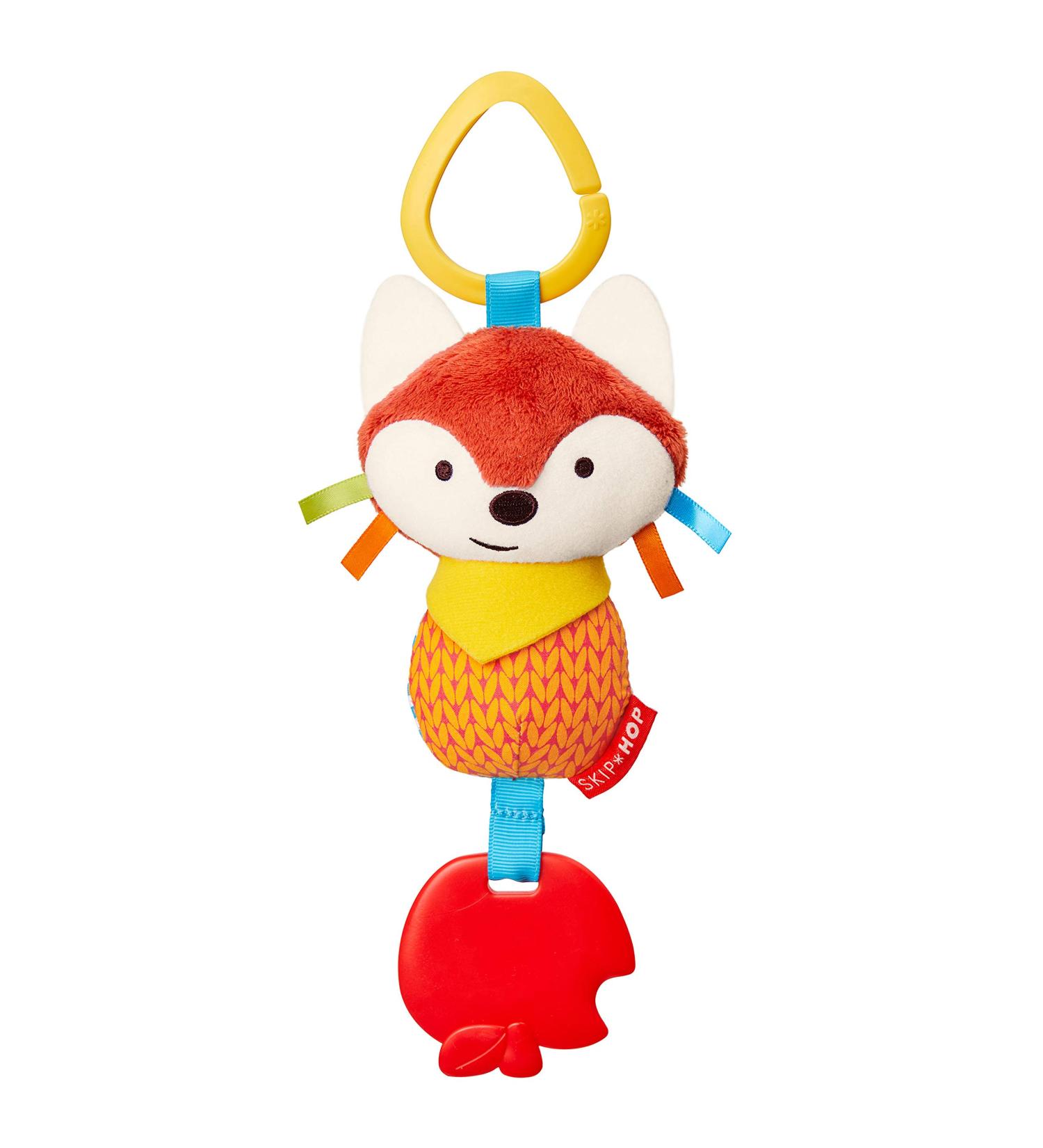 Skip Hop Bandana Buddies Fox Stroller Toy - Baby Activity Chime & Teether - Buy Online on SooperMarket.com