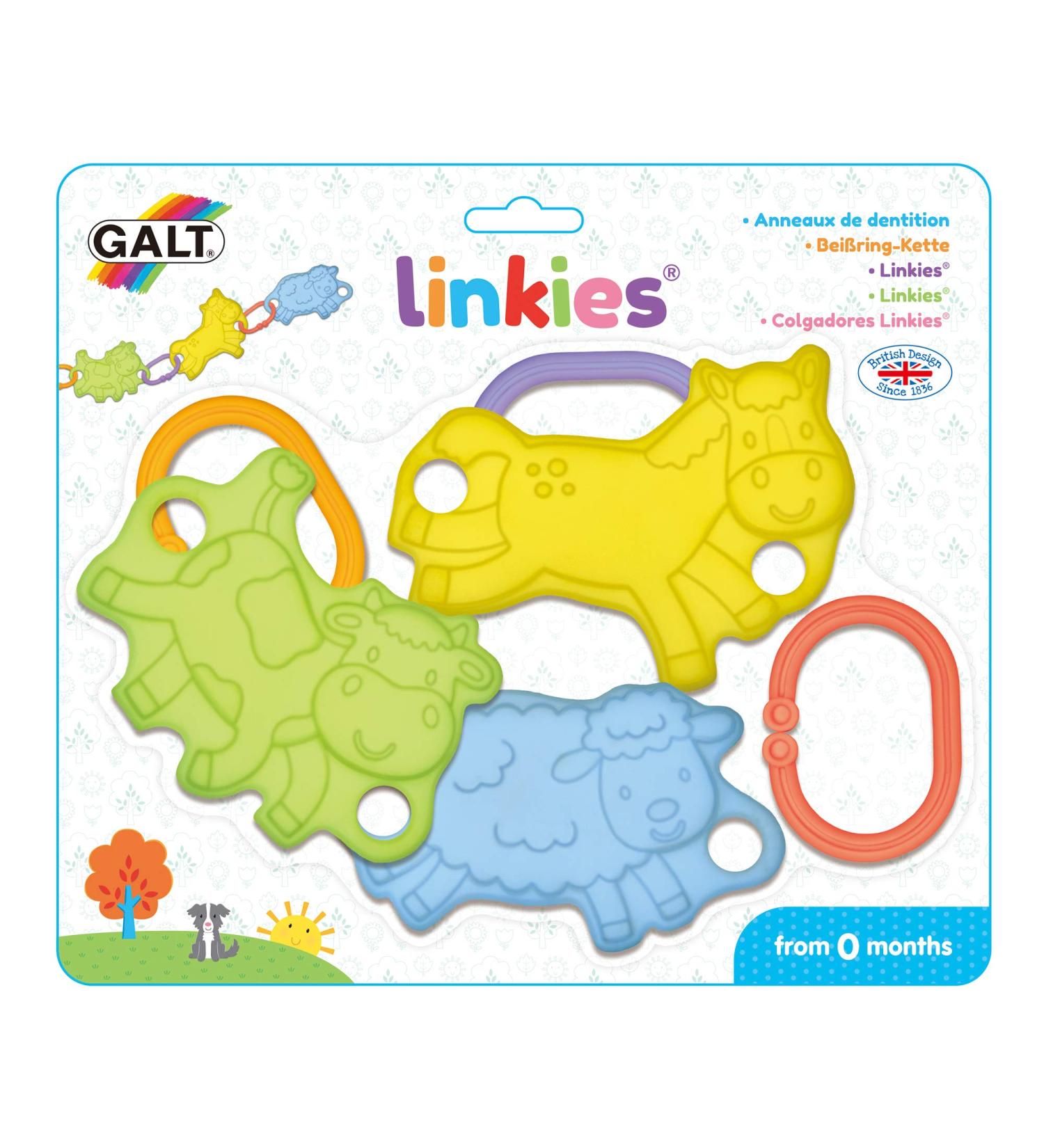 Galt Toys Linkies - Best Teething Toys for Babies 0 Months+ | Safe & Fun International Shipping - Buy Online on SooperMarket.com