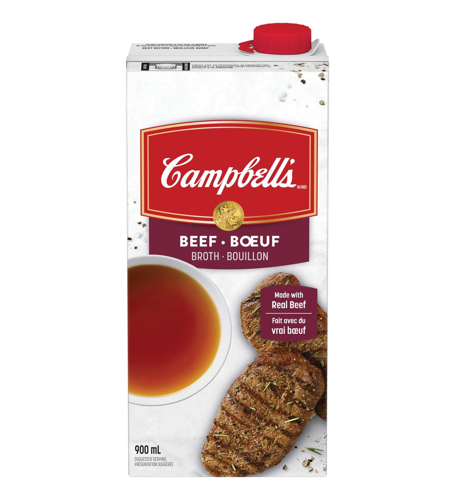 Campbell's Beef Broth 900 mL 900 ml (Pack of 1) - Buy Online on SooperMarket.com