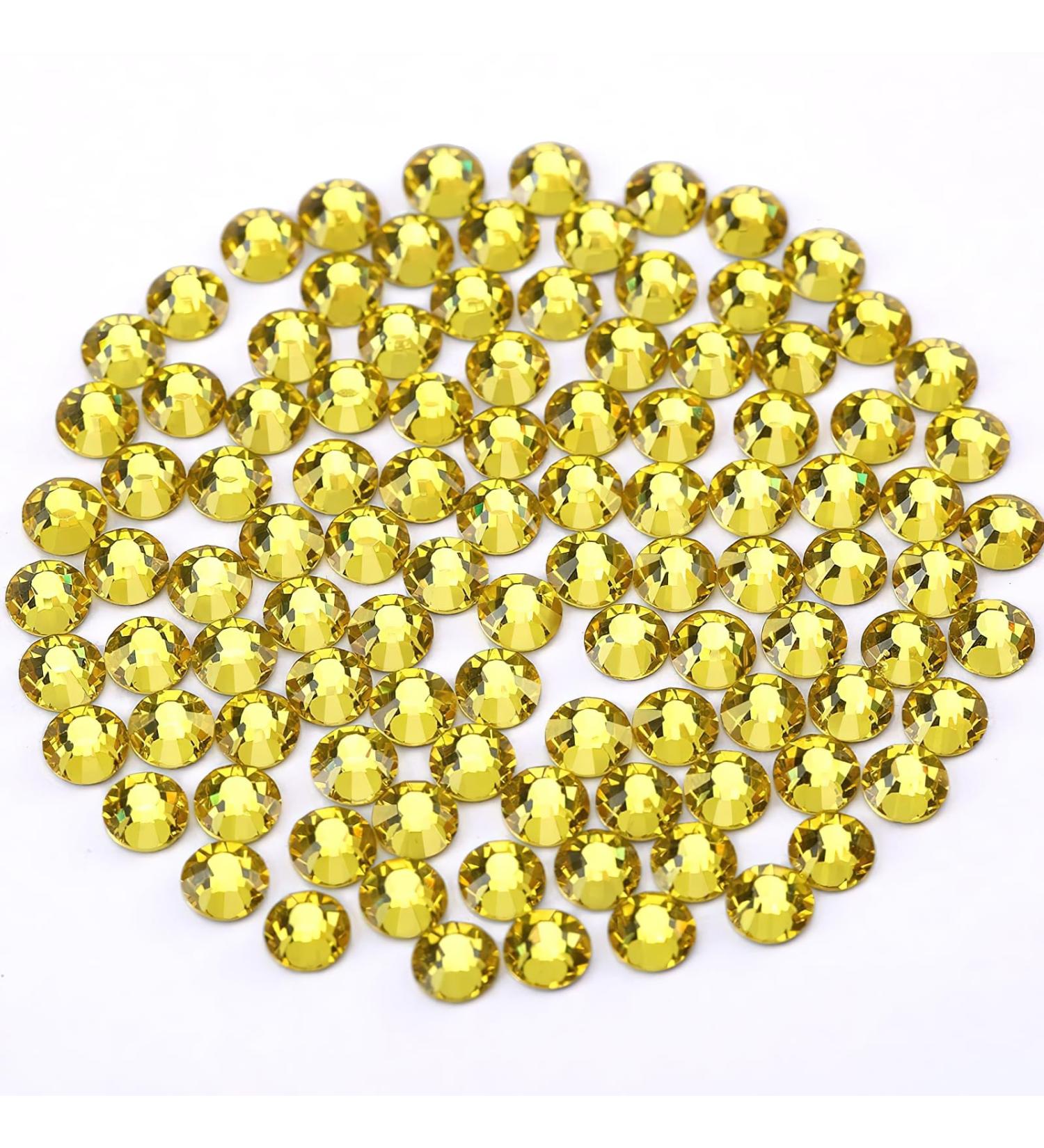 2160 PCS Rhinestones & Nail Crystals - Cittrine SS20 (4.6mm & 4.8mm) for Stunning Nail Art International Shipping Available - Buy Online on SooperMarket.com