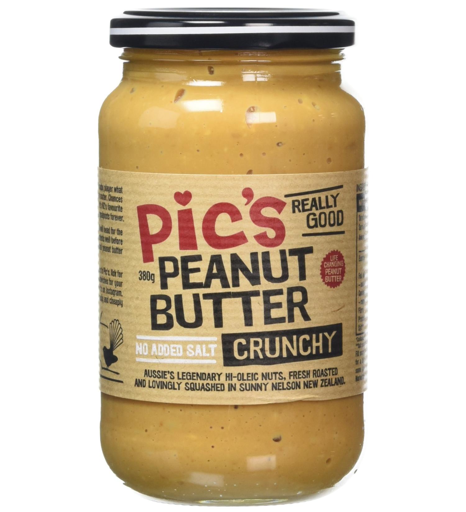 Pic's Peanut Butter Crunchy No Added Salt 380g 1 - Buy Online on SooperMarket.com