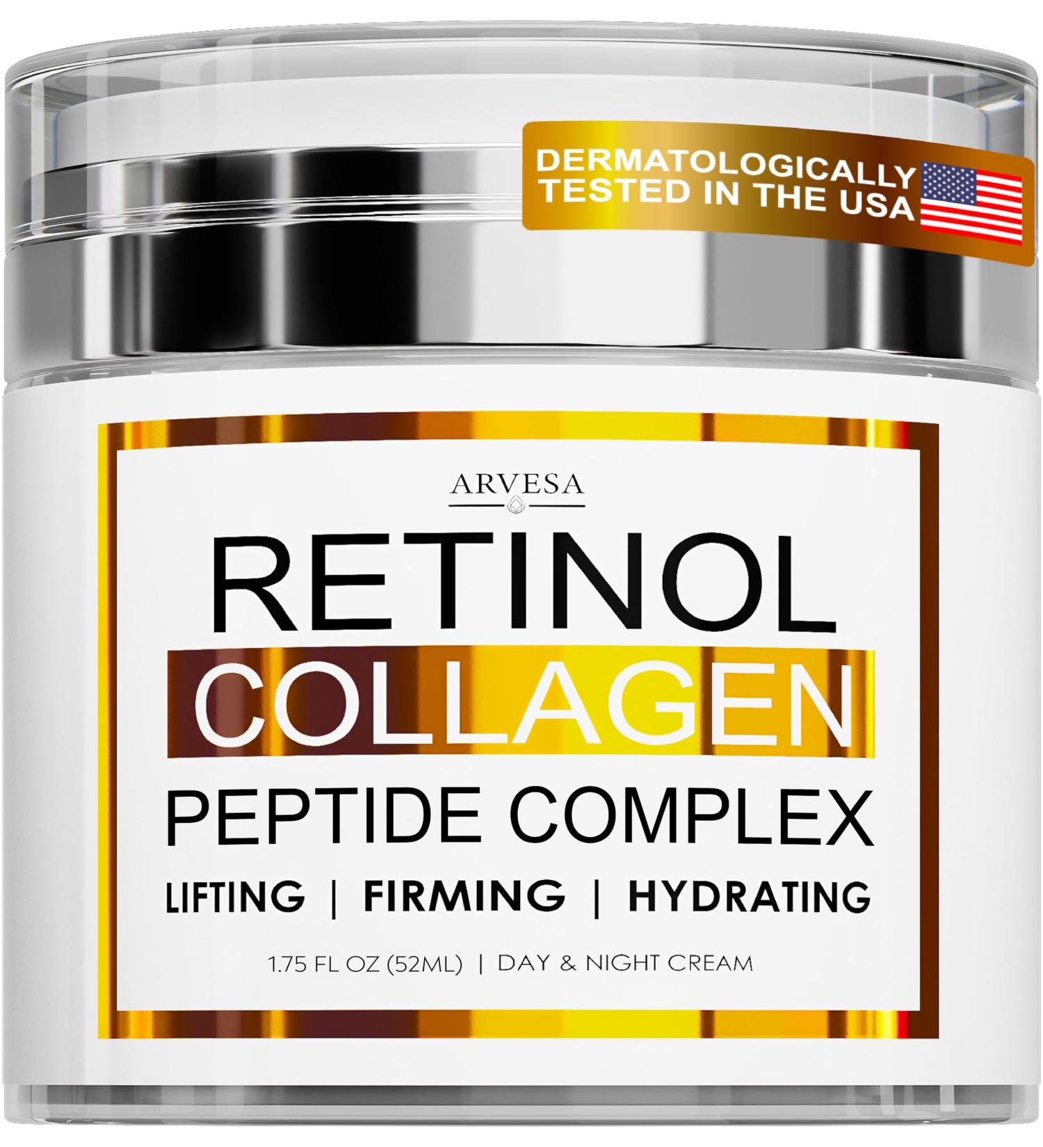 Retinol Cream for Face - Face Moisturizer with Collagen and Peptide Complex - Day and Night Face Cream - Anti Aging Skincare Facial Cream - Wrinkle Cream for Women and Men - Neck & D collet Skin Care Unscented 52 ml (Pack of 1) - Buy Online on SooperMarket.com