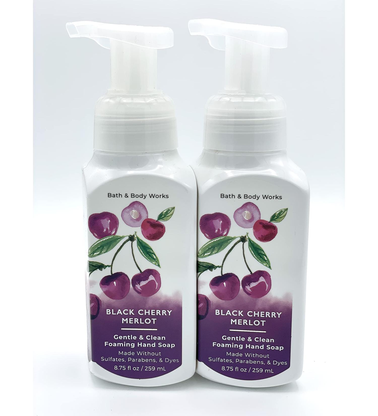 Bath and Body Works Gentle & Clean Foaming Hand Soap 8.75 fl. oz. (Black Cherry Merlot 2-Pack) Black Cherry Merlot 8.75 Fl Oz (Pack of 2)