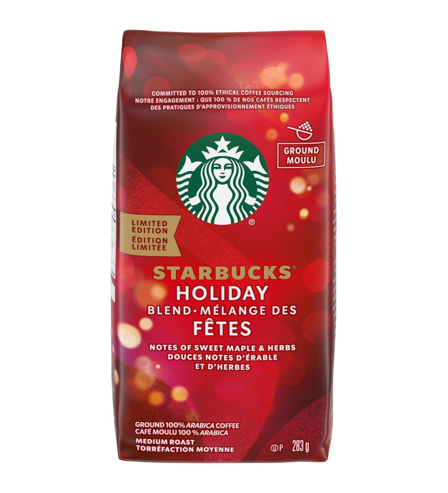 Starbucks Holiday Blend Ground Coffee 283g Holiday Blend 283 Grams 47.17 g (Pack of 6) - Buy Online on SooperMarket.com