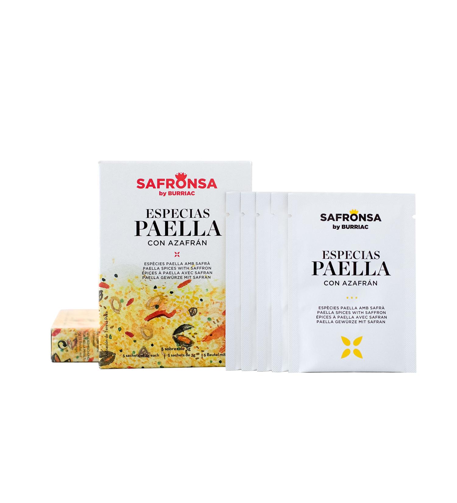 Set of 5 X Sachets of Paella Seasoning - Contains Saffron - Buy Online on SooperMarket.com