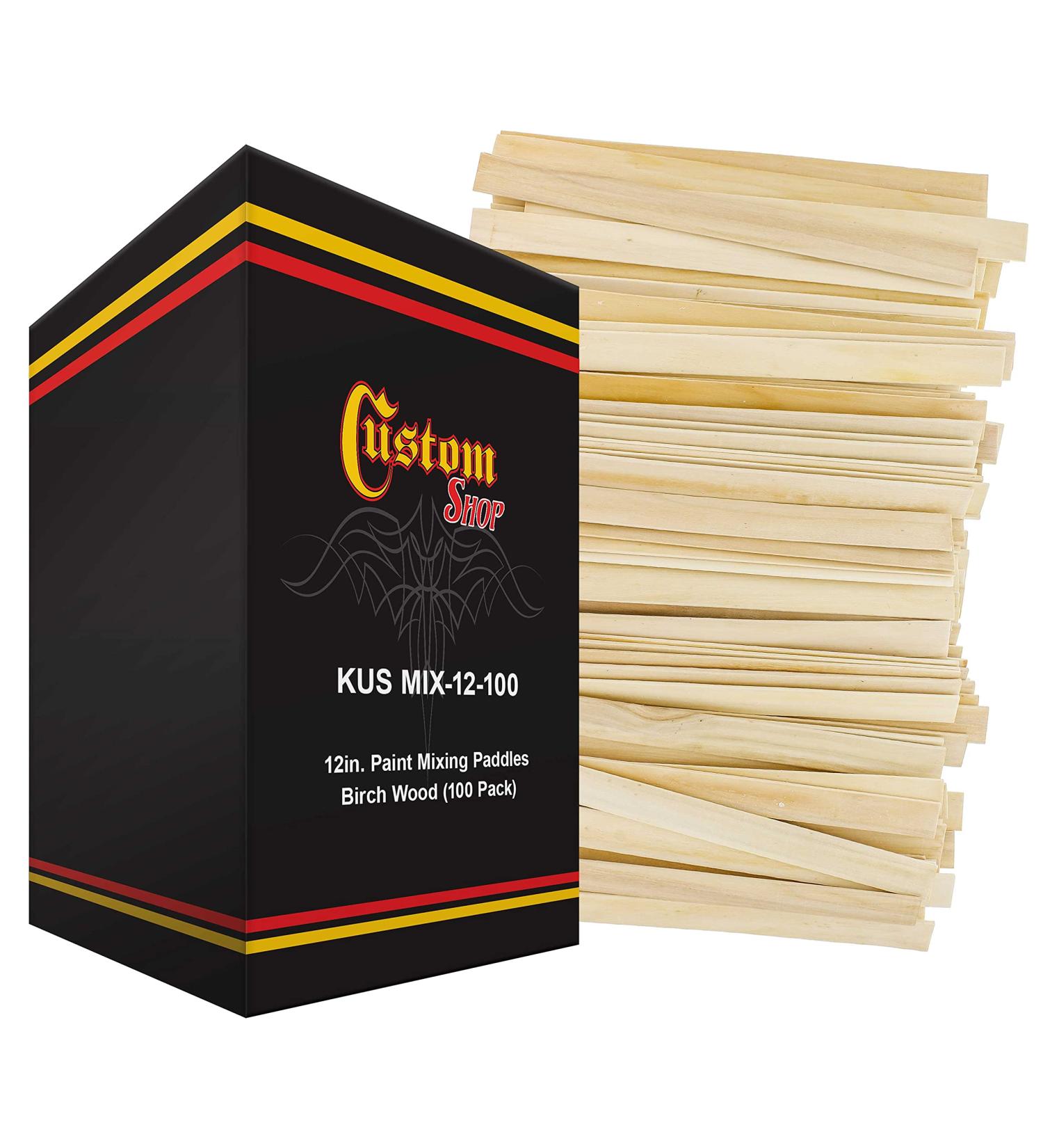 Craft and Paint Sticks - 12 Premium Wood Stirrers (Pack of 100) - Ideal for Epoxy Resin Mixing - Buy Online on SooperMarket.com