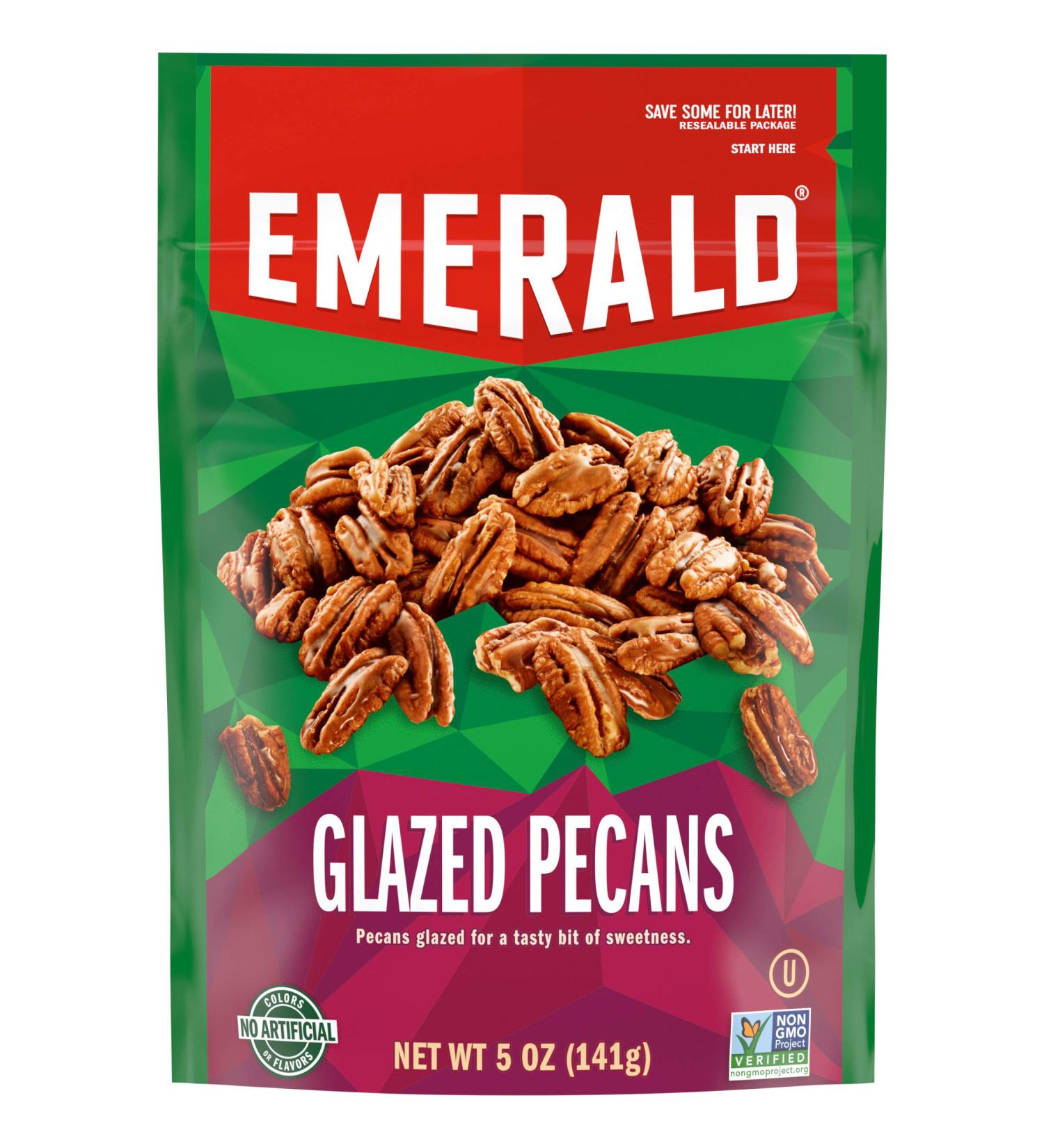 Emerald Nuts Glazed Pecans - 5 oz Resealable Bags (Pack of 6) - Buy Online on SooperMarket.com