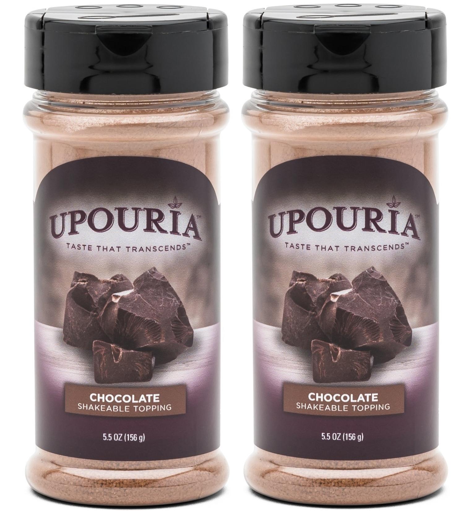 Upouria Chocolate Shakeable Hot Cocoa & Coffee Topping 5.5 oz - Pack of 2 - Buy Online on SooperMarket.com