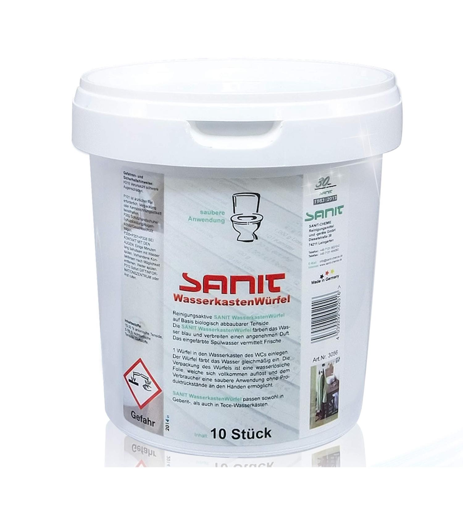 Sanit water tank cubes in a value pack of 2x10 cubes