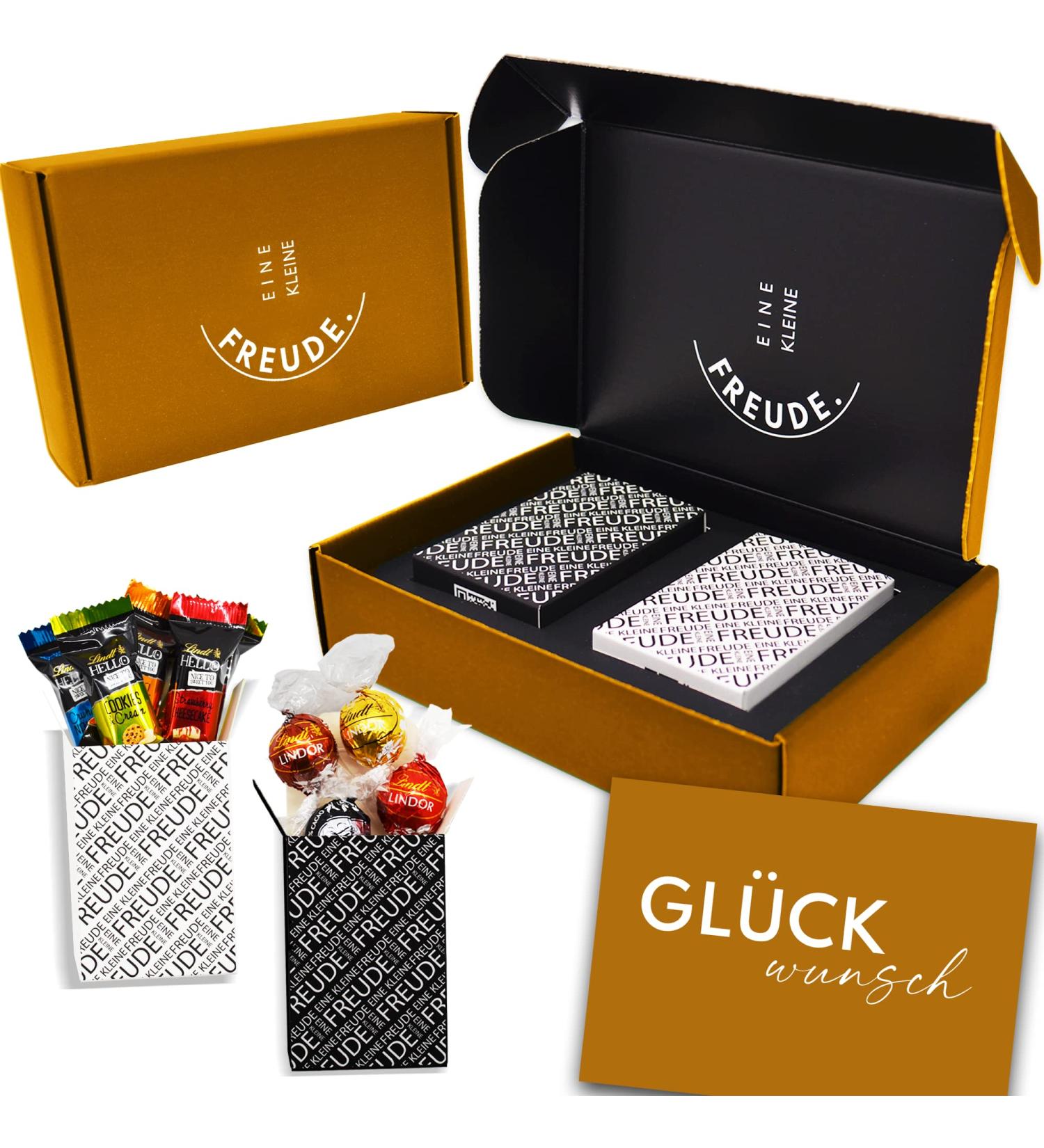 LITTLE JOY | Unique Congratulations Gift Box with Lindt Chocolate & Hello Pralines - Perfect for Every Occasion - Buy Online on SooperMarket.com