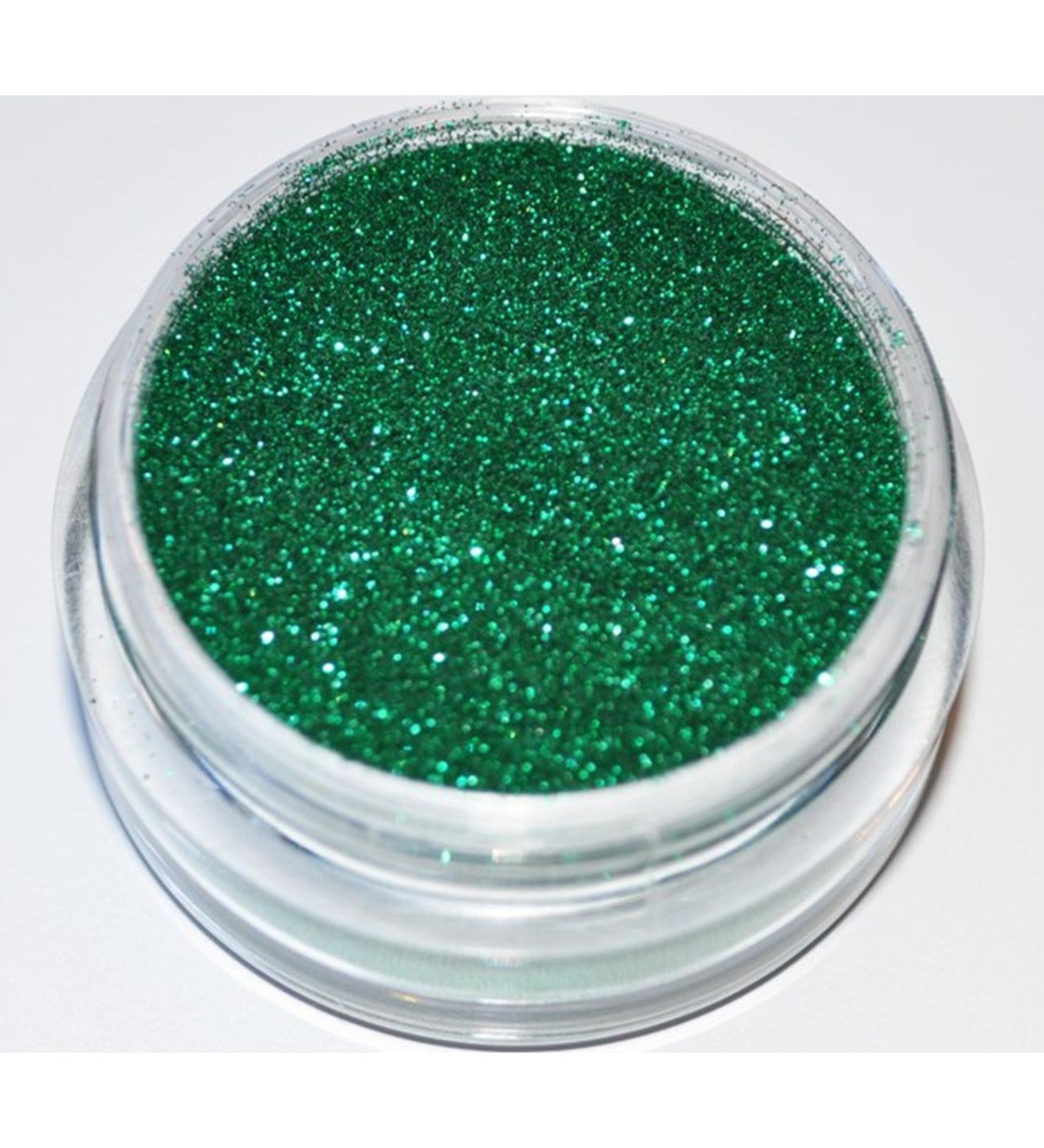 KM-Nails Powder Glitter green XXL Studio Size 0.1mm fine 10ml