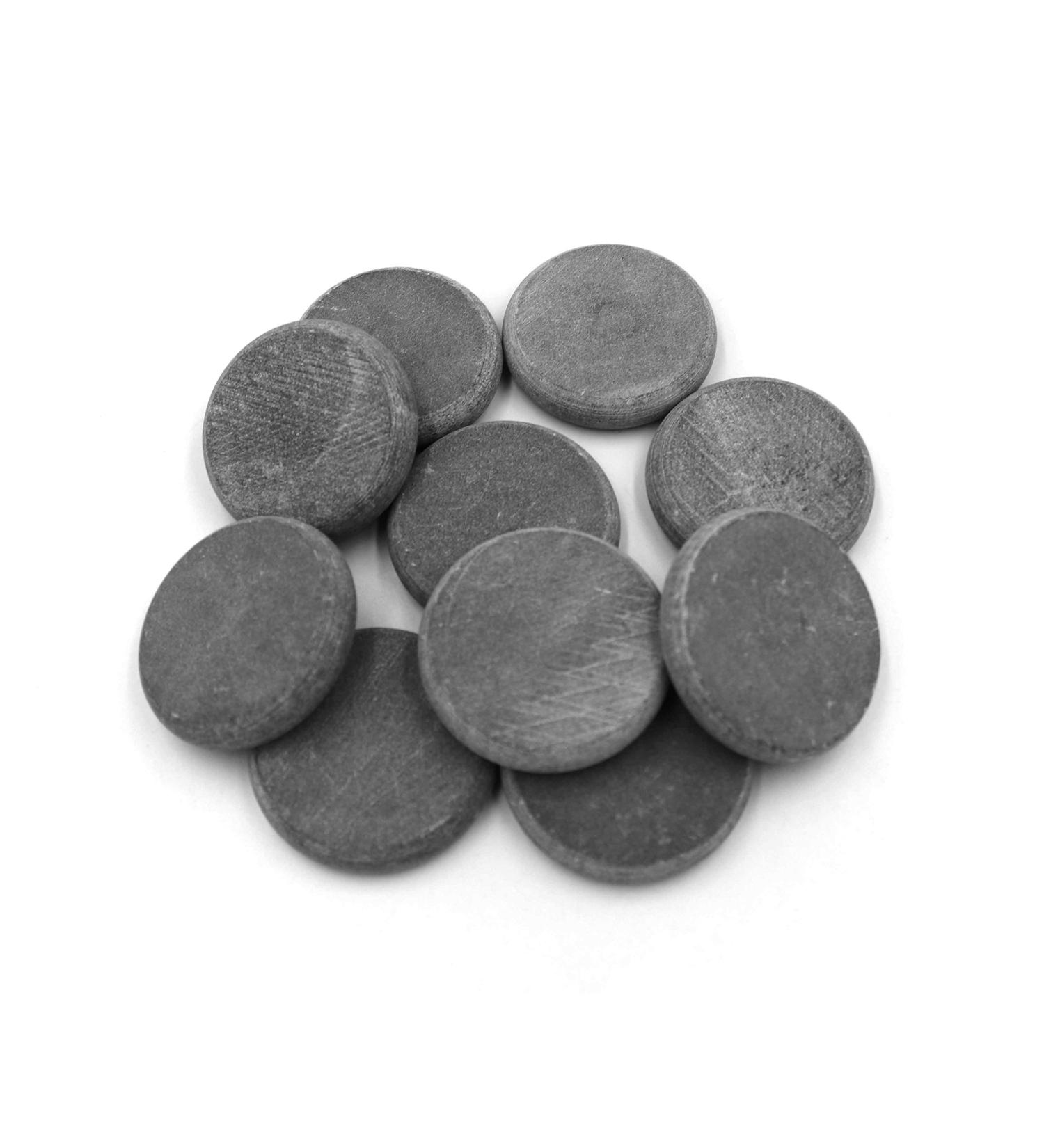 10 Round Basalt Stones for Rock Painting - 5.2cm Diameter, Natural Canvases for Mandala Art - Buy Online on SooperMarket.com
