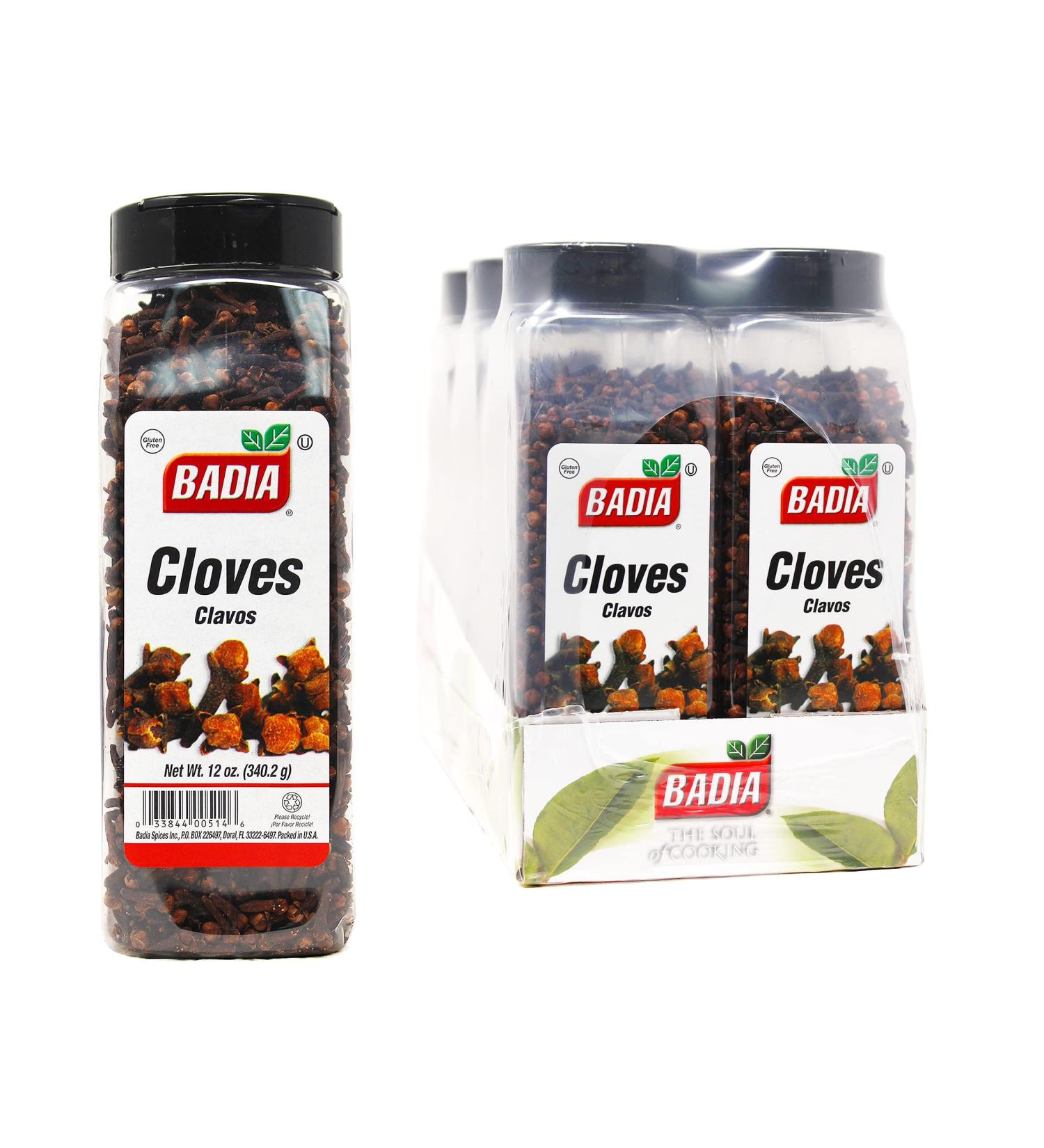 Badia Cloves Whole 12 oz - Pack of 6 | Premium Quality Spices | Shop Now! - Buy Online on SooperMarket.com