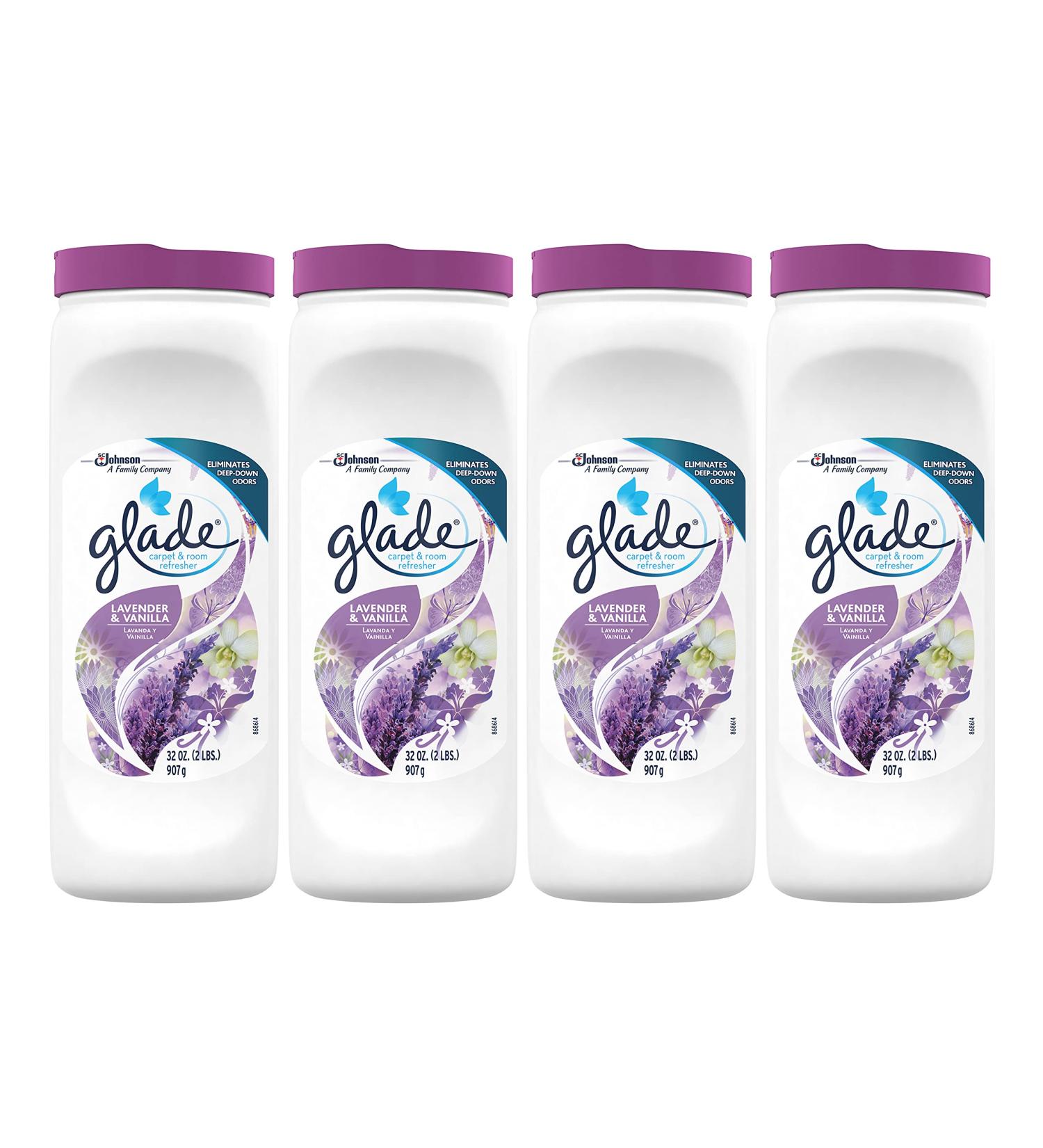 Glade Carpet and Room Powder Lavender and Vanilla 32oz - 4-Pack - Buy Online on SooperMarket.com