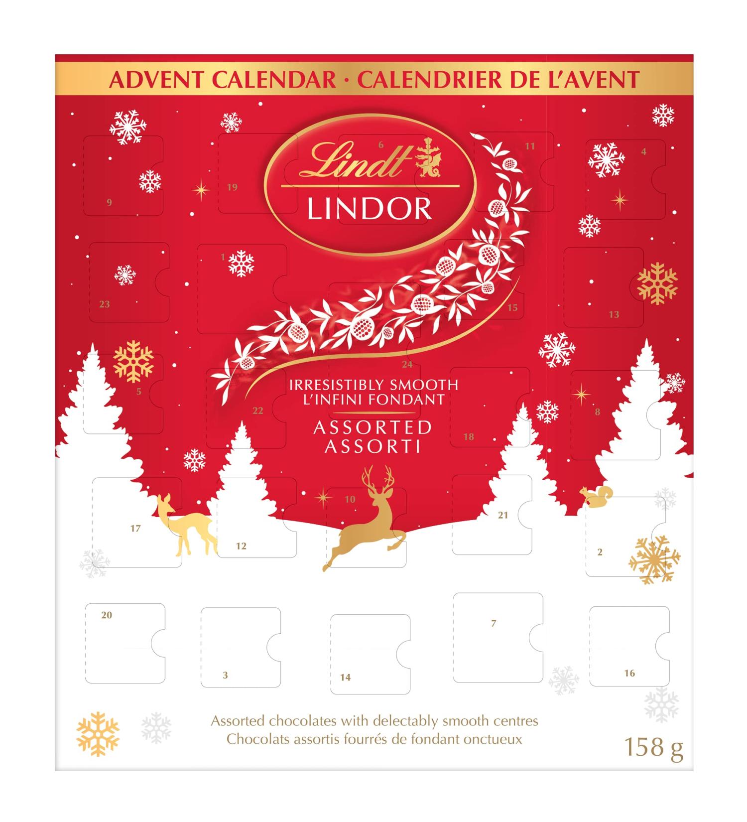 Lindt Lindor Assorted 2022 Chocolate Advent Calendar 158 Grams - Buy Online on SooperMarket.com