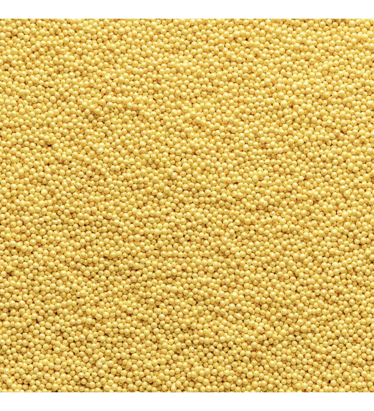 simply topps Gold Mini Sugar Pearls 30g (1mm Diameter) for Cake or Cupcake Decorations