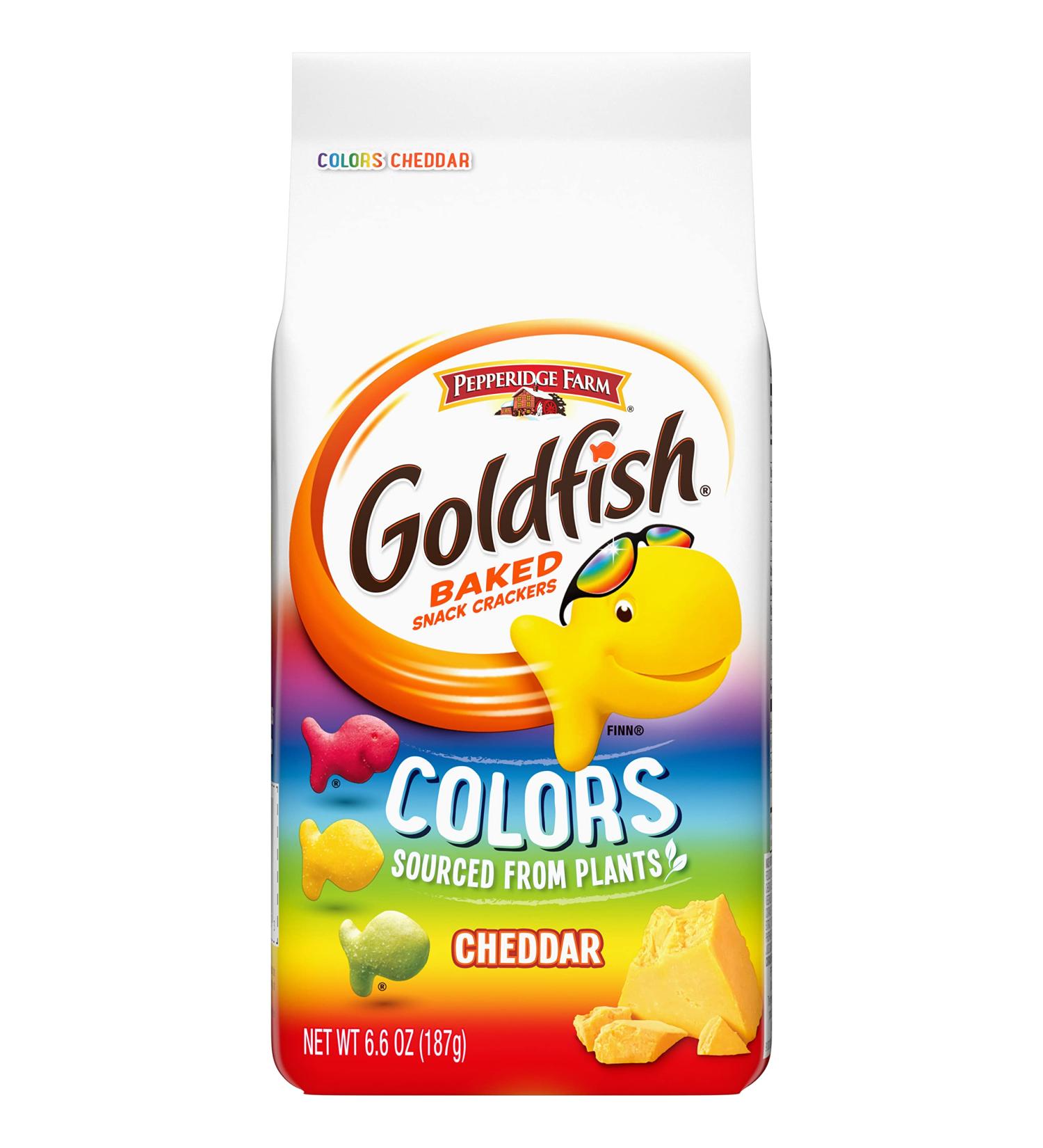 Pepperidge Farm Goldfish Colors Cheddar Crackers 6.6 oz. - Delicious Snack for All Ages - Buy Online on SooperMarket.com