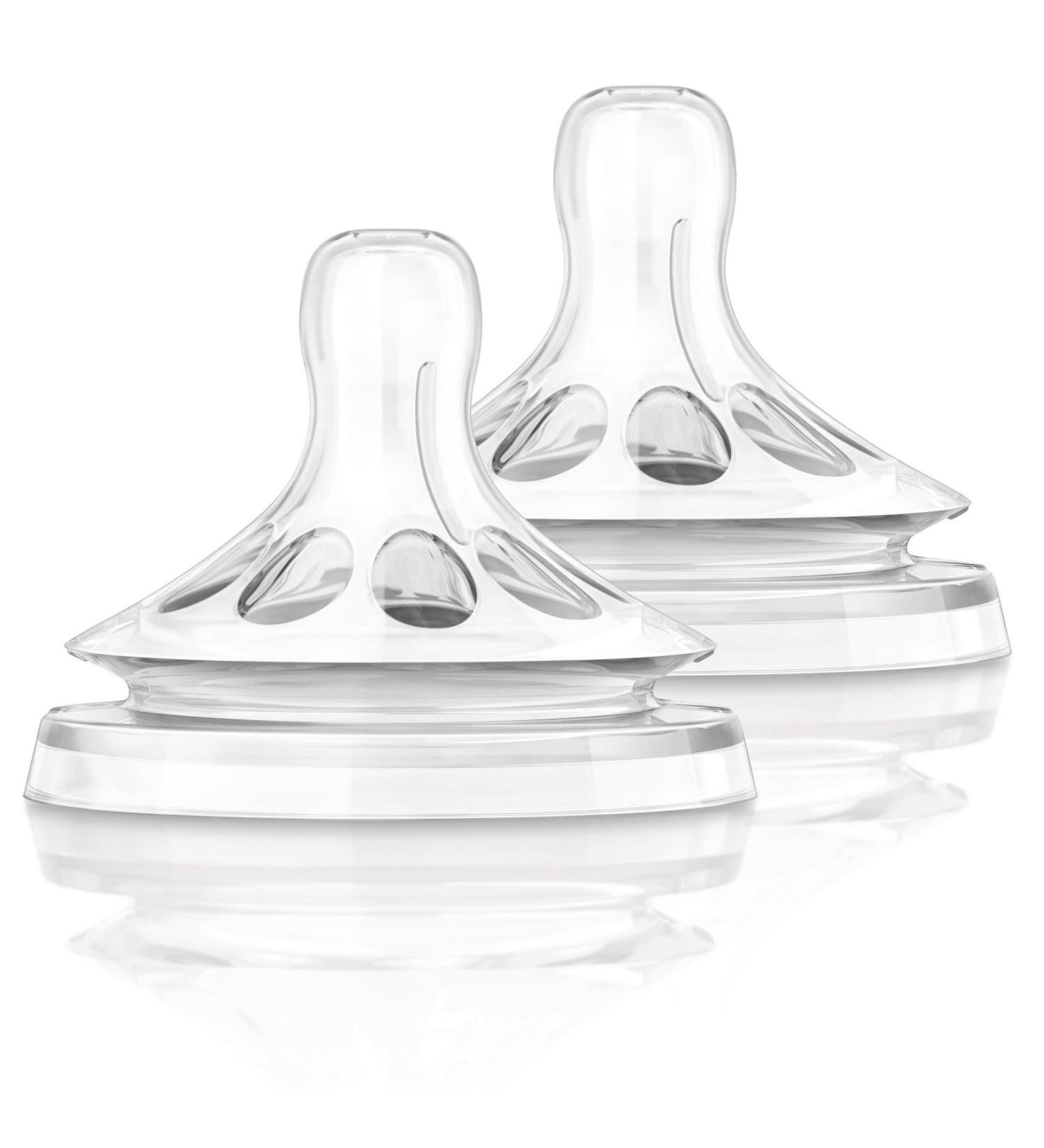 Philips AVENT BPA Free Slow Flow Nipples 2-Pack - Natural Feeding Solution - Buy Online on SooperMarket.com