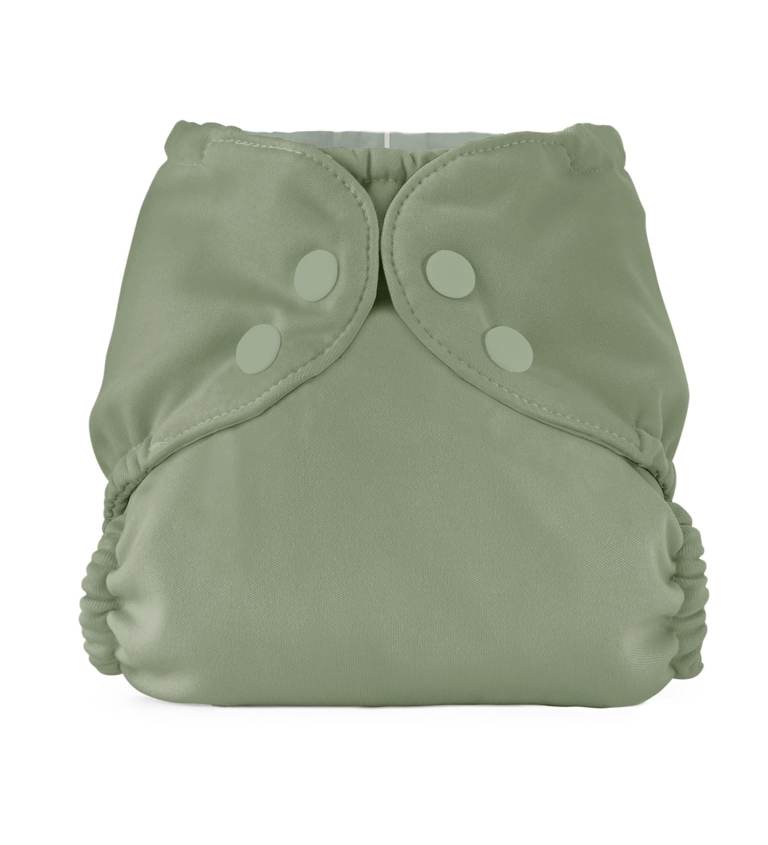 Esembly Cloth Diaper Cover - Waterproof & Breathable Swim Diaper - Leak-Proof Reusable Diaper with Snap Closure, Size 1 (7-17lbs) - Aloe Aloe (1 Count) - Buy Online on SooperMarket.com