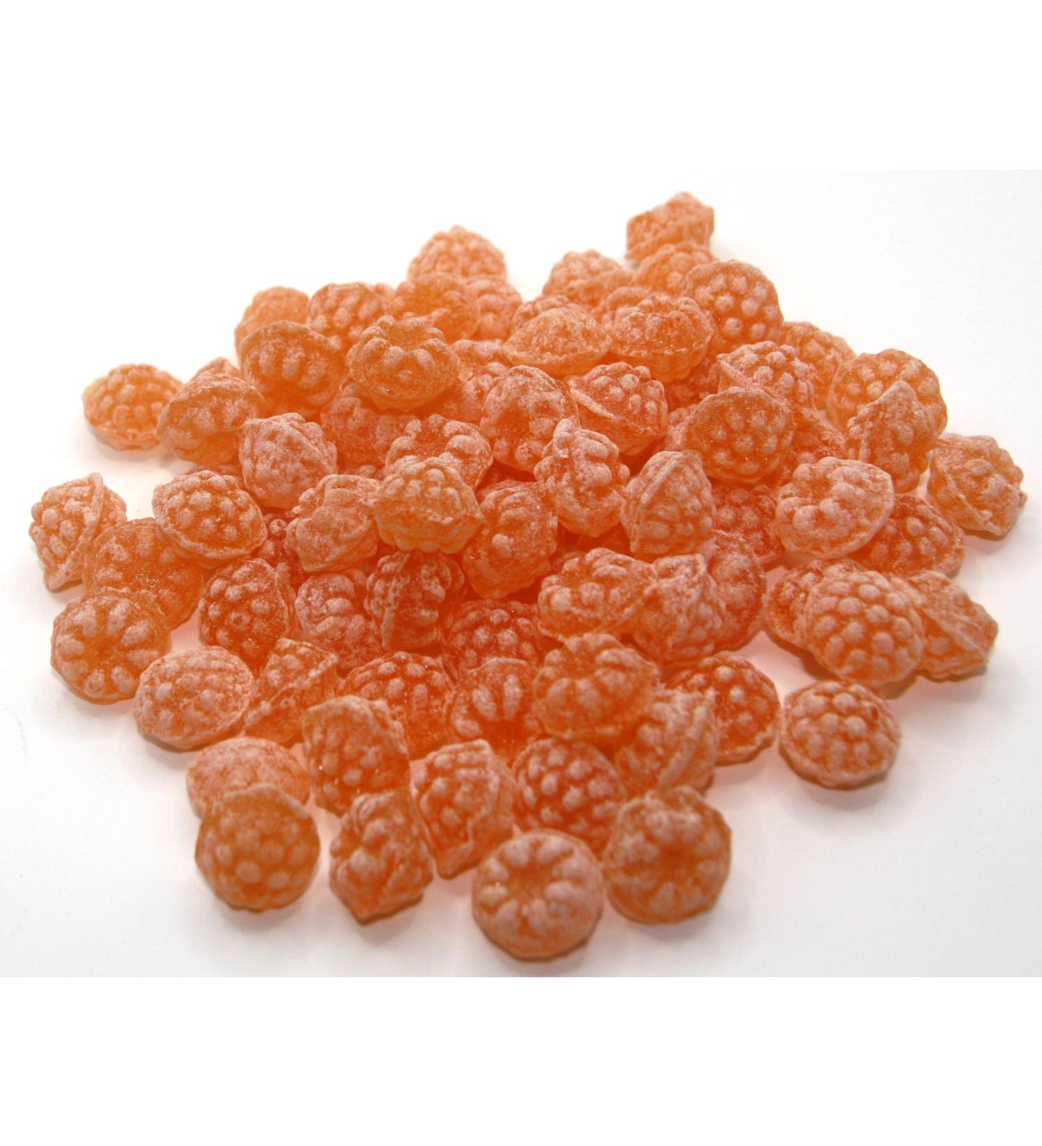 2.5 kg orange sweets (berry shape) from fairground candy