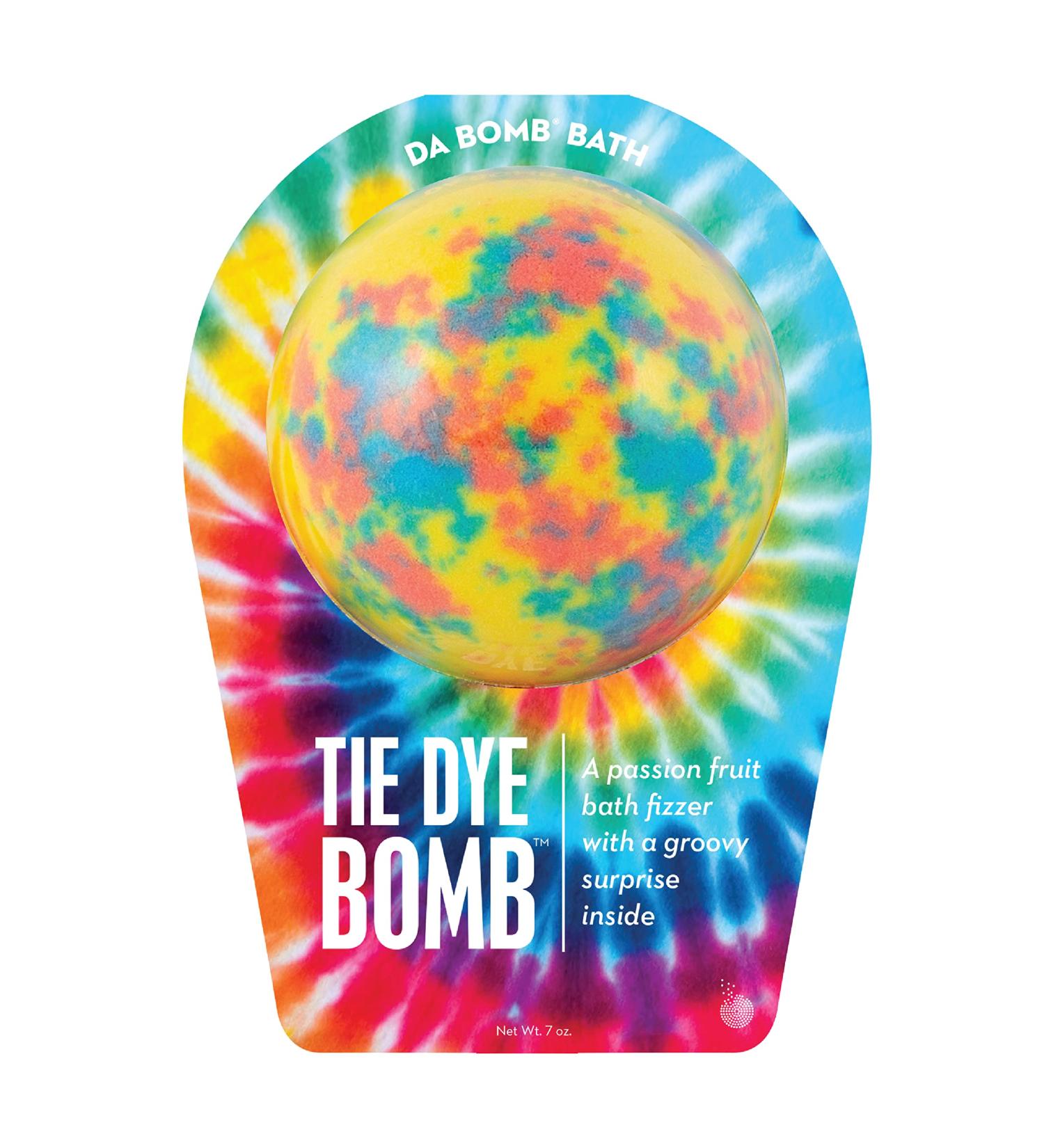 Yellow Tie Dye Bath Bomb 7oz - Passion Fruit Infused | Buy Online Now! - Buy Online on SooperMarket.com