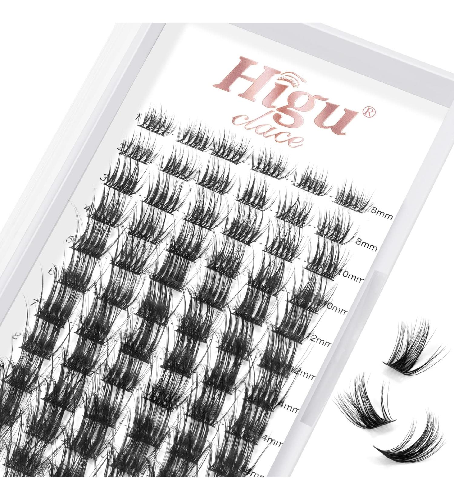 72 Pcs C Curl 8-16mm Lash Clusters DIY Eyelash Extensions - Professional Reusable Makeup for Self-application - Buy Online on SooperMarket.com