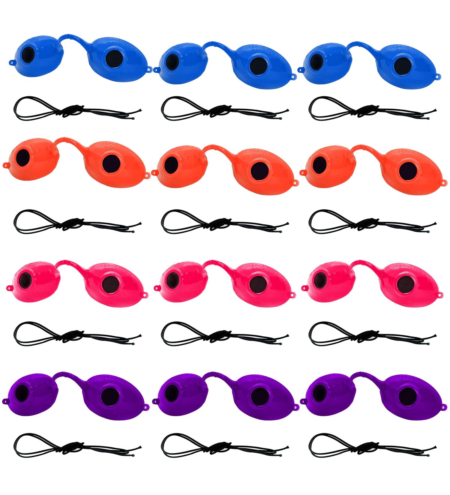 Super Sunnies UV Eye Protection Goggles - FDA Compliant | 12 Pack Mixed Eyeshields - Buy Online on SooperMarket.com