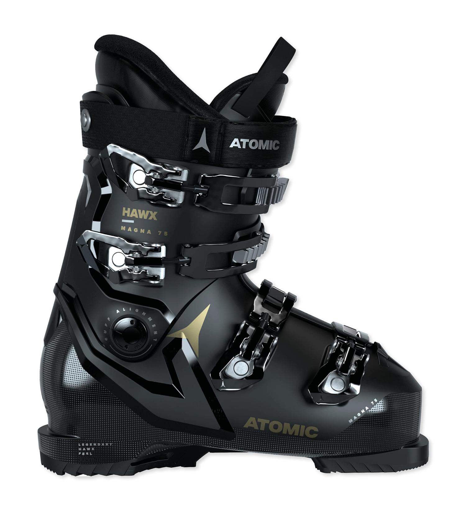 Atomic Hawx Magna 75 W Ski Boots for Women | 102mm Wide Fit | Black/Gold | Stable Prolite & Memory Fit Shop Now! - Buy Online on SooperMarket.com