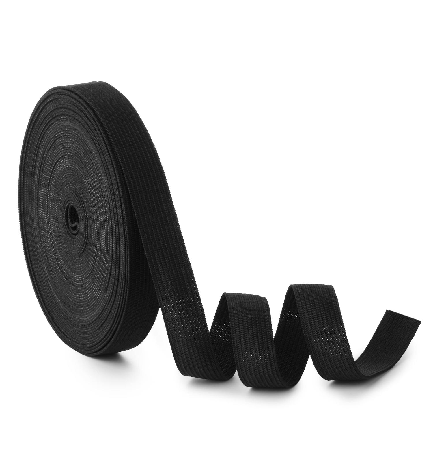Elastic Band 0.6 x 11 Yards - Black Sewing Elastic Straps for Fabric Waistband - Buy Online on SooperMarket.com