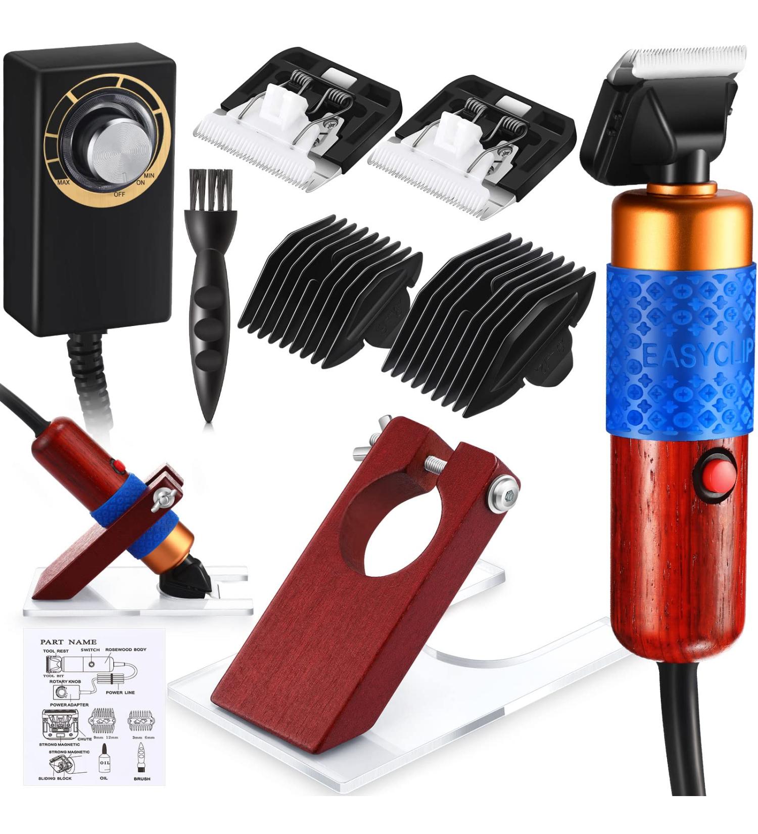 Carpet Trimmer Tufting Clippers Speed Adjustable Carpet Carving Clippers Low Noise Rug Tufting Trimmer Carpet Carving Clippers Rug Making Tool for Tufting Carpet Rug Clean  200W (Dark Brown) - Buy Online on SooperMarket.com