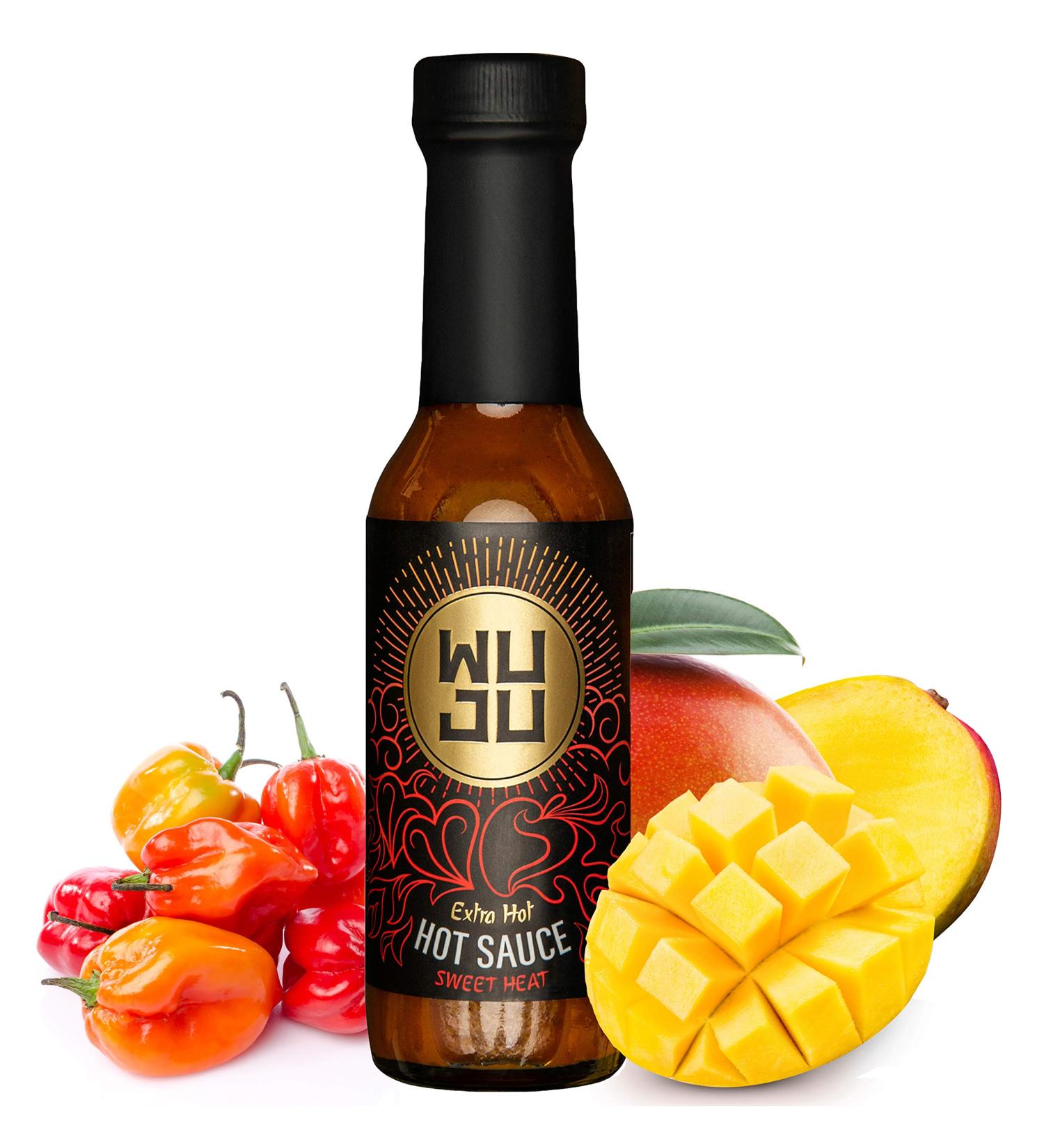 WUJU Extra Hot Sauce - All-Natural Agave Habanero Sauce | Low Sodium, No Preservatives - 5oz Gourmet Heat - Buy Online on SooperMarket.com