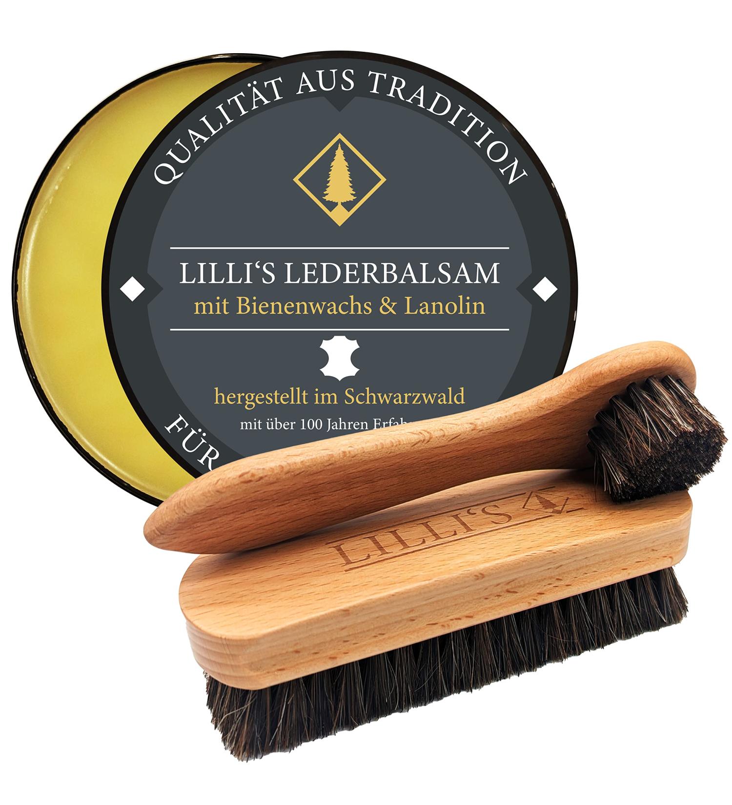 Lillis Leather Care Balm - Colorless Shoe Polish Set with Brush & Jar for Optimal Leather Care - Buy Online on SooperMarket.com