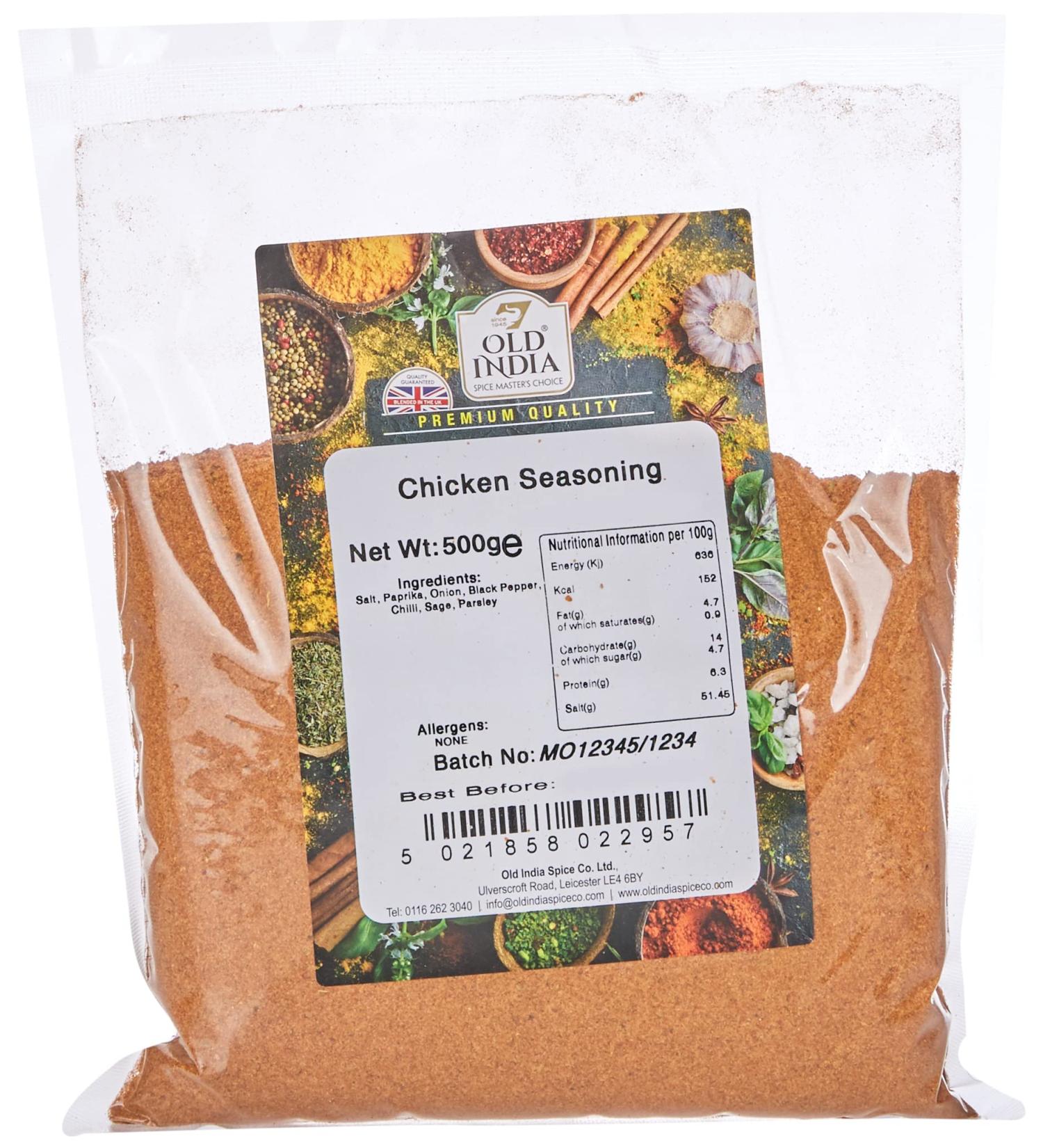 Old India Chicken Seasoning 500g - Authentic Blend for Delicious Chicken Dishes - Buy Online on SooperMarket.com